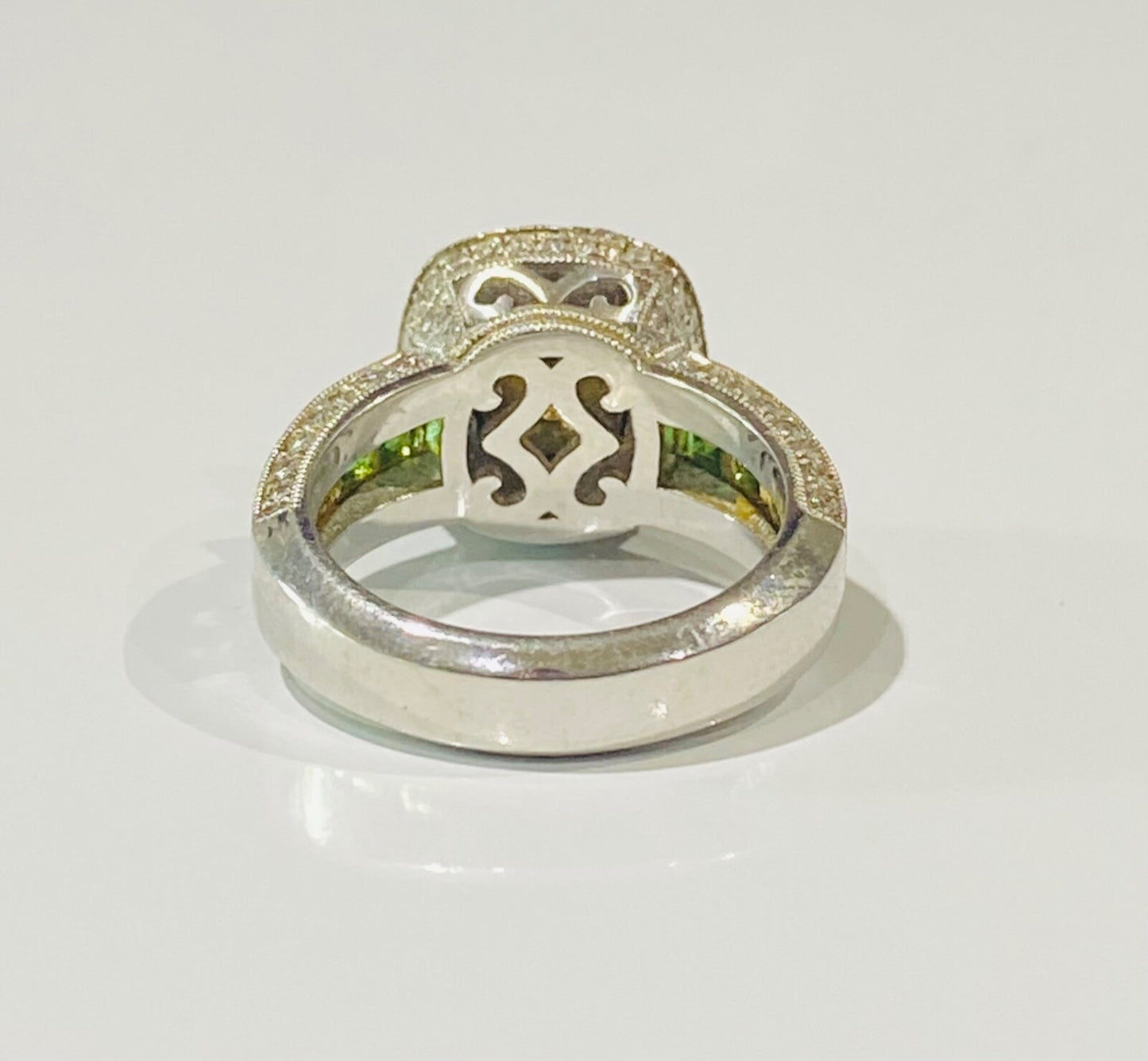 3.05ct Cushion Cut Fancy Yellow Diamond Halo Ring — GIA Certified, Platinum & 18k Gold