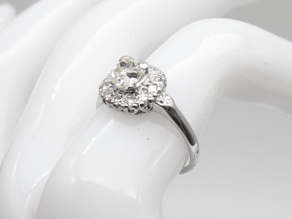 1.13ct Old European Cut Diamond Ring — GIA Certified, Platinum