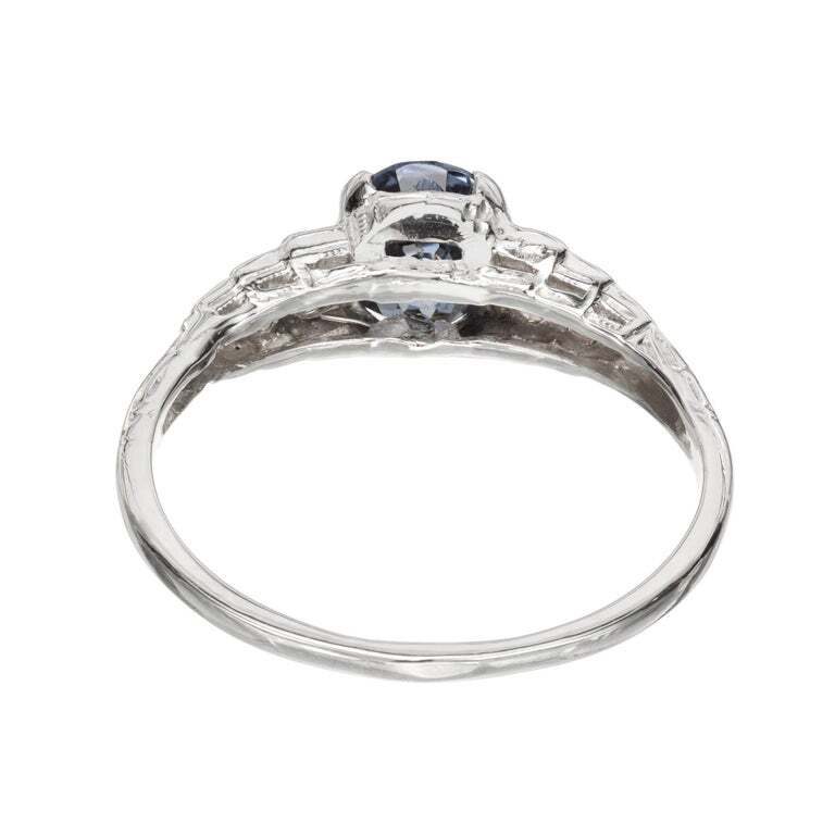 1.15ct Old European Cut Diamond Art Deco Ring — GIA Certified, Platinum