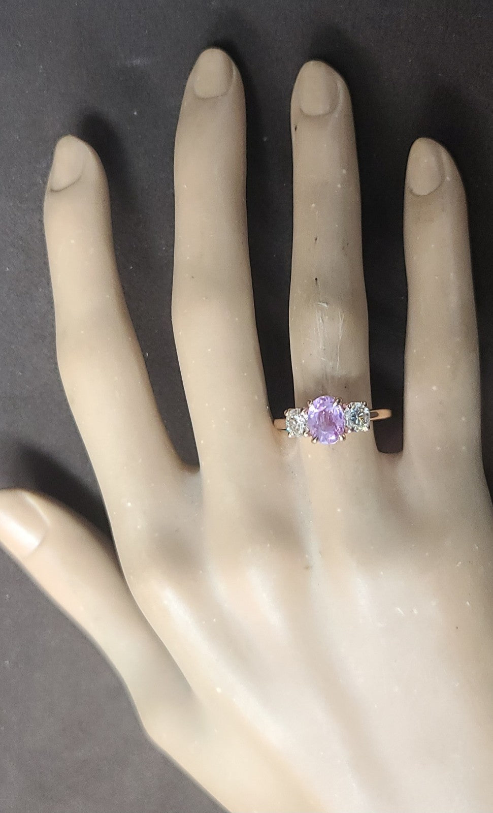2.02ct Oval Pink Sapphire & 1.00ct Diamond Ring — GIA Certified, Platinum