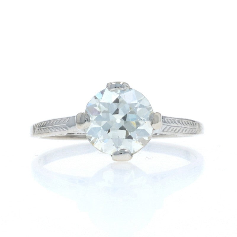 1.32ct Radiant Diamond Engagement Ring — GIA Certified, 14k White Gold