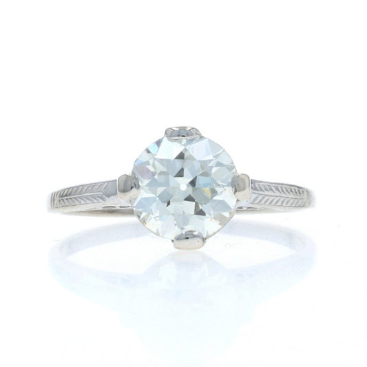 1.32ct Radiant Diamond Engagement Ring — GIA Certified, 14k White Gold
