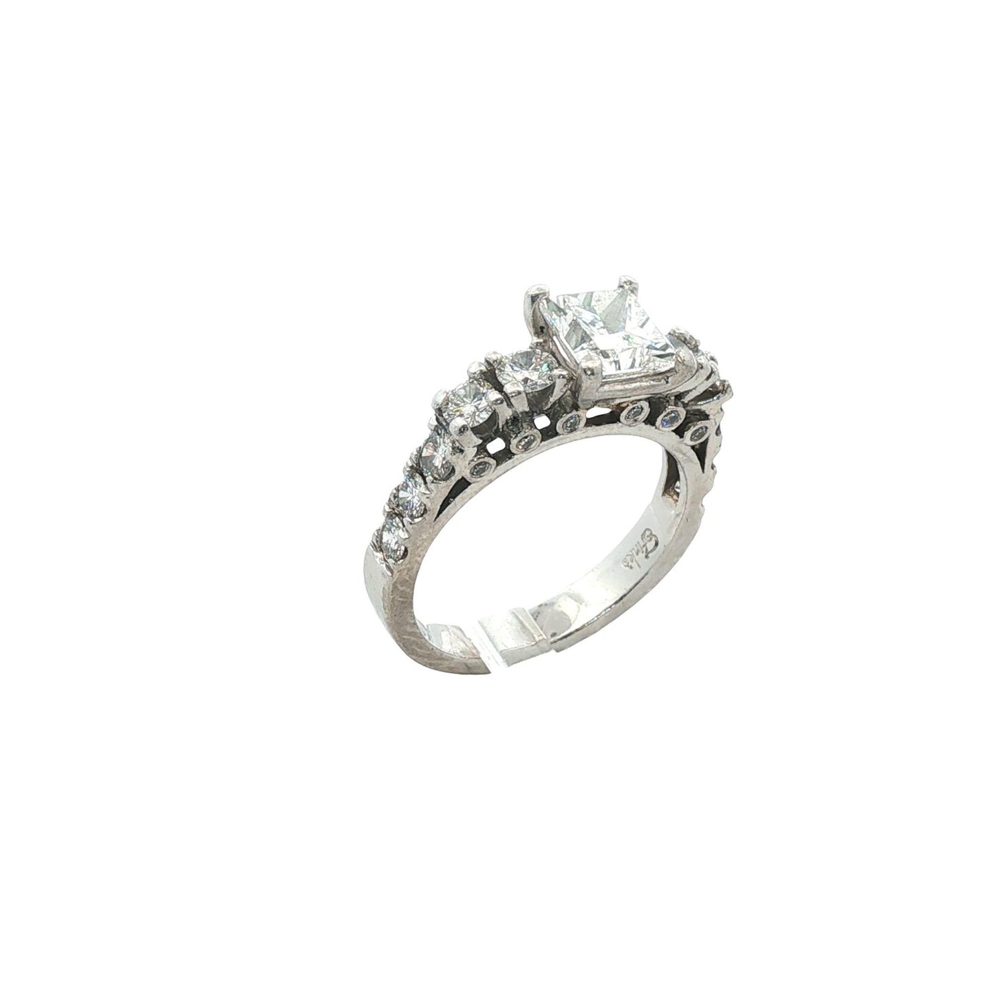 1.32ct Princess Cut Diamond Engagement Ring — GIA Certified, Platinum