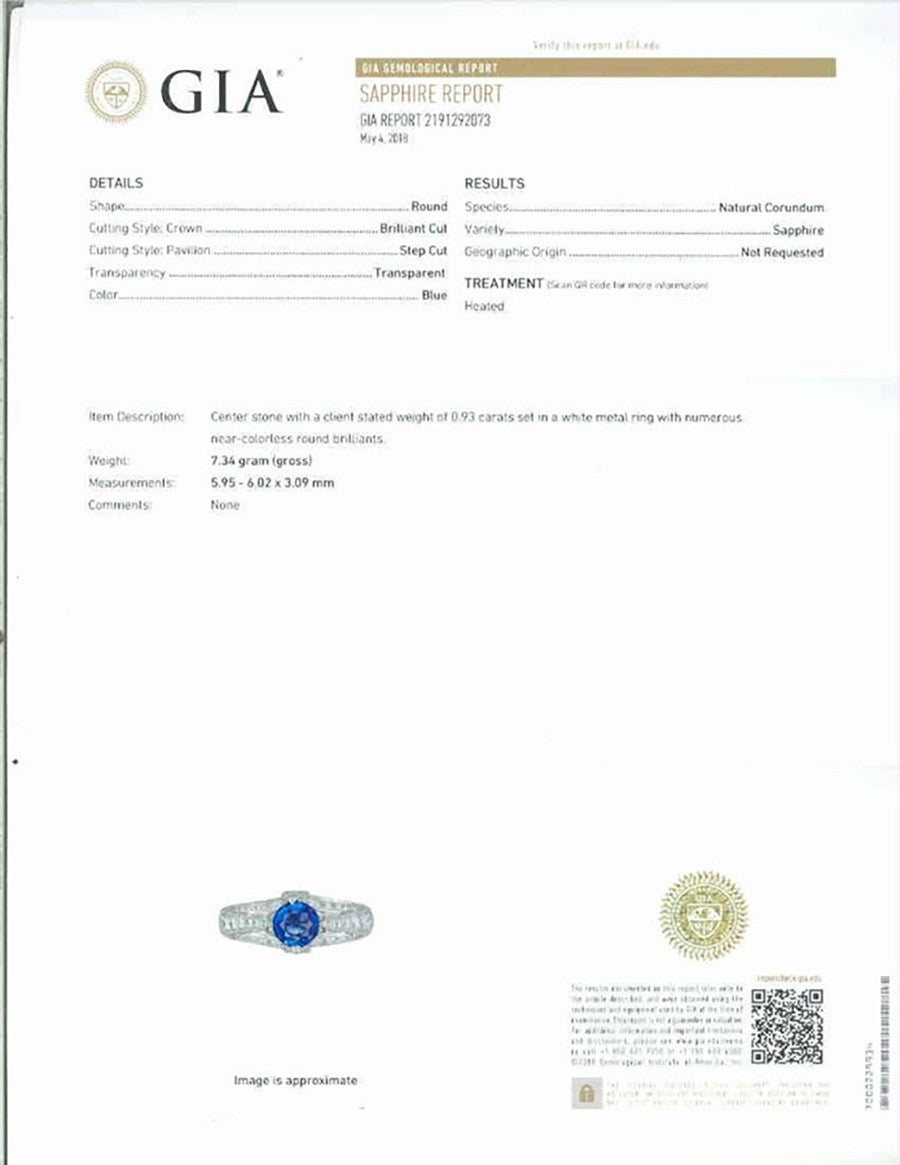 0.93ct Cushion Diamond Halo Engagement Ring — GIA Certified, 18k Two-Tone Gold