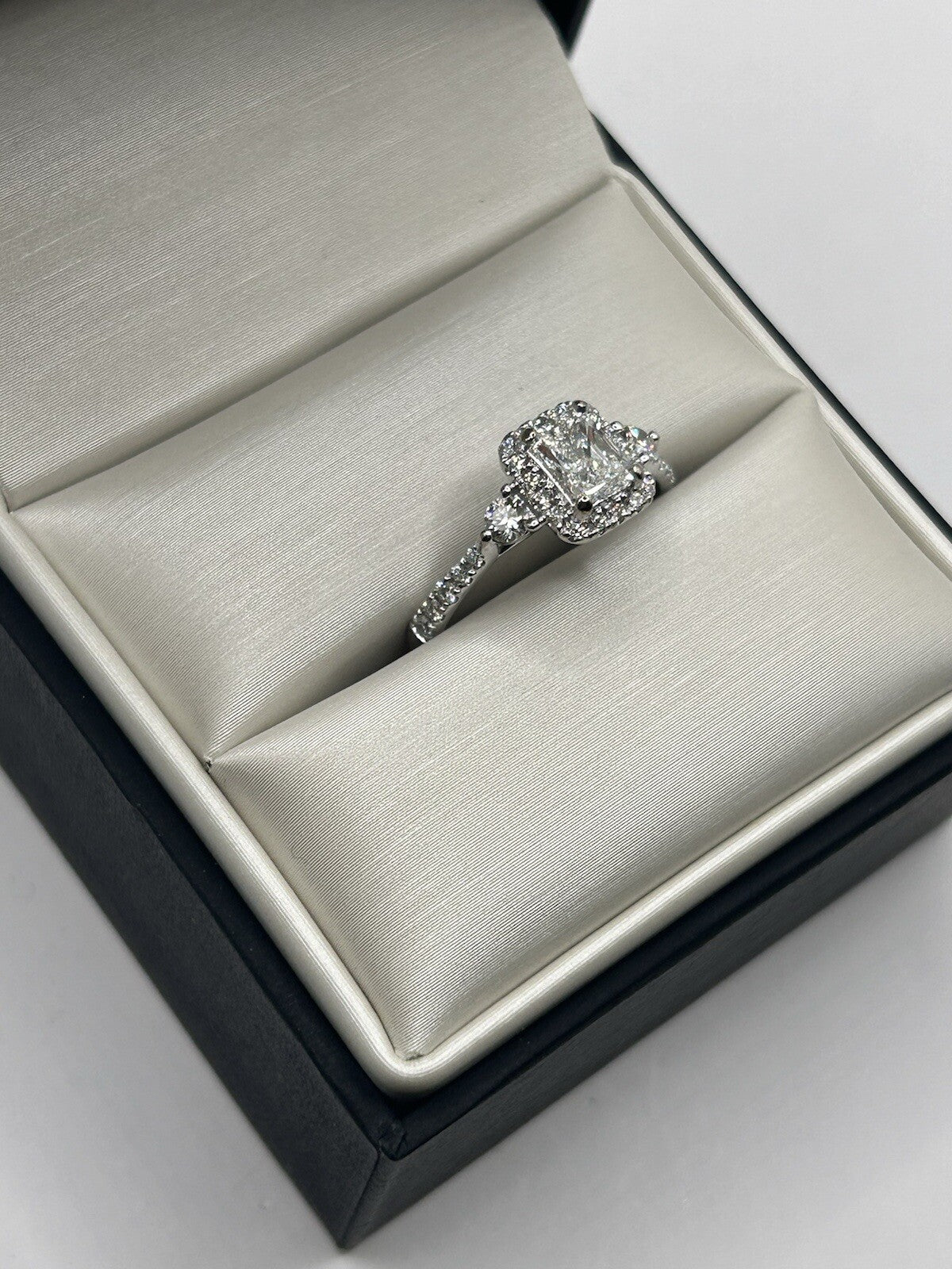 0.63ct Emerald Cut Diamond Vintage Ring — GIA Certified, Platinum