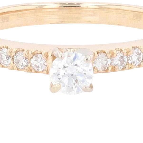0.49ct Round Brilliant Art Deco Diamond Ring — GIA Certified, Platinum