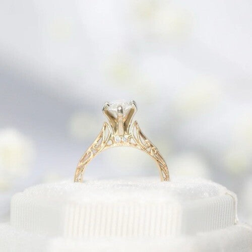 1.20ct Marquise Brilliant Diamond Ring — GIA Certified, 14k Yellow Gold
