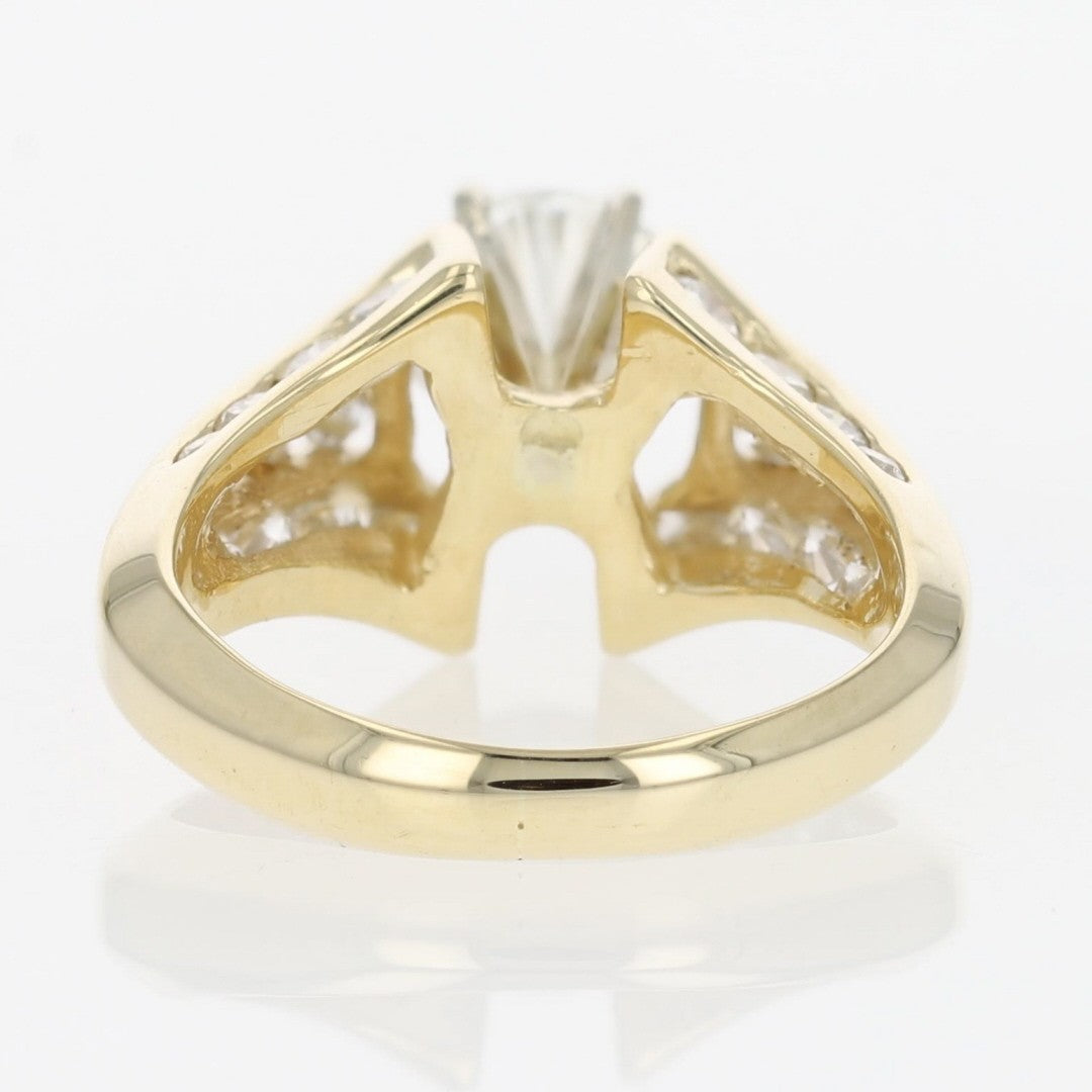 1.81ct Round Brilliant CVD Lab Diamond Halo Ring — GIA Certified, 14k White Gold
