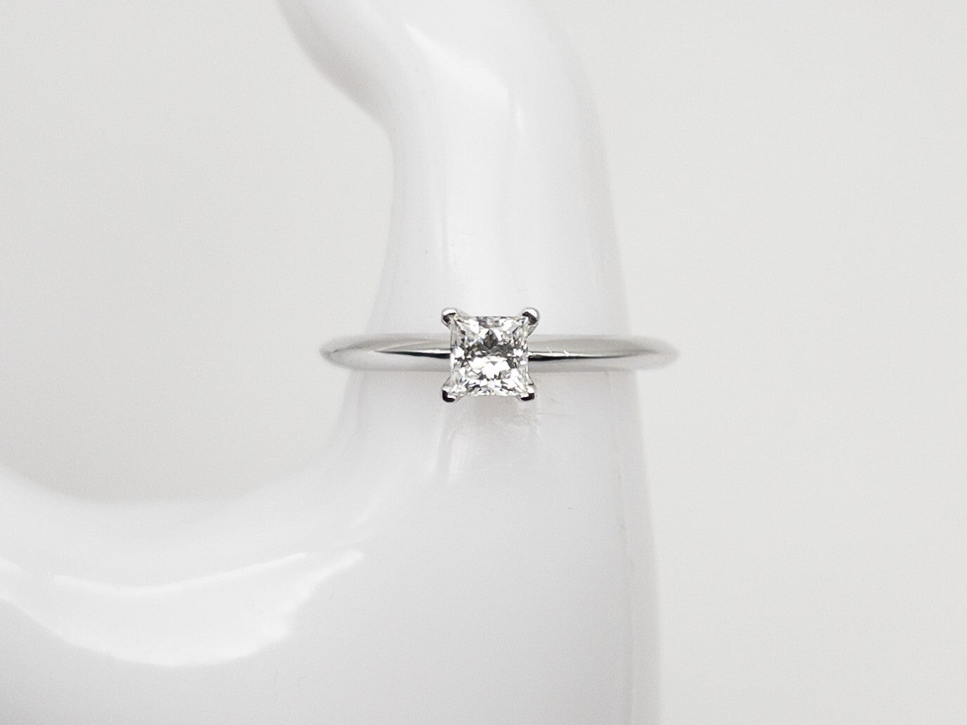 0.48ct Princess Cut Diamond Ring — GIA Certified, Platinum