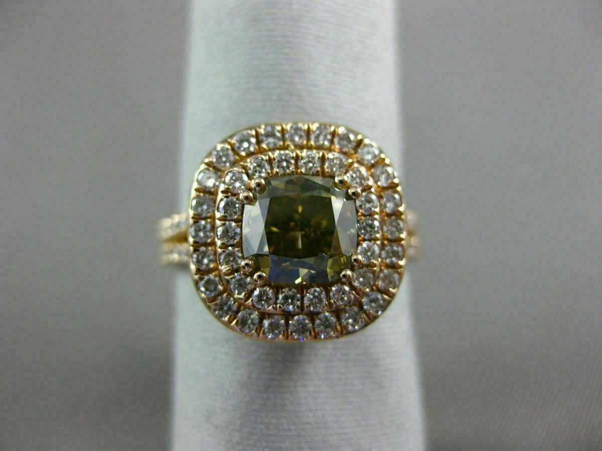 2.30ct Fancy Brown & White Diamond Halo Engagement Ring — GIA Certified, 18k Rose Gold
