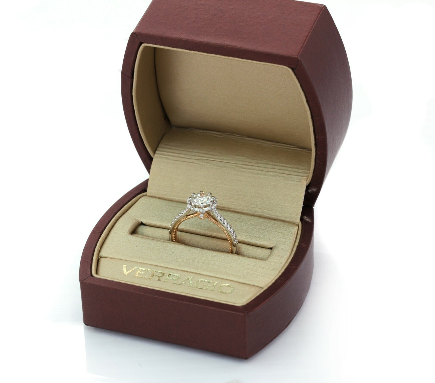 1.43ct Round Brilliant Diamond Engagement Ring — GIA Certified, 18K Rose & White Gold