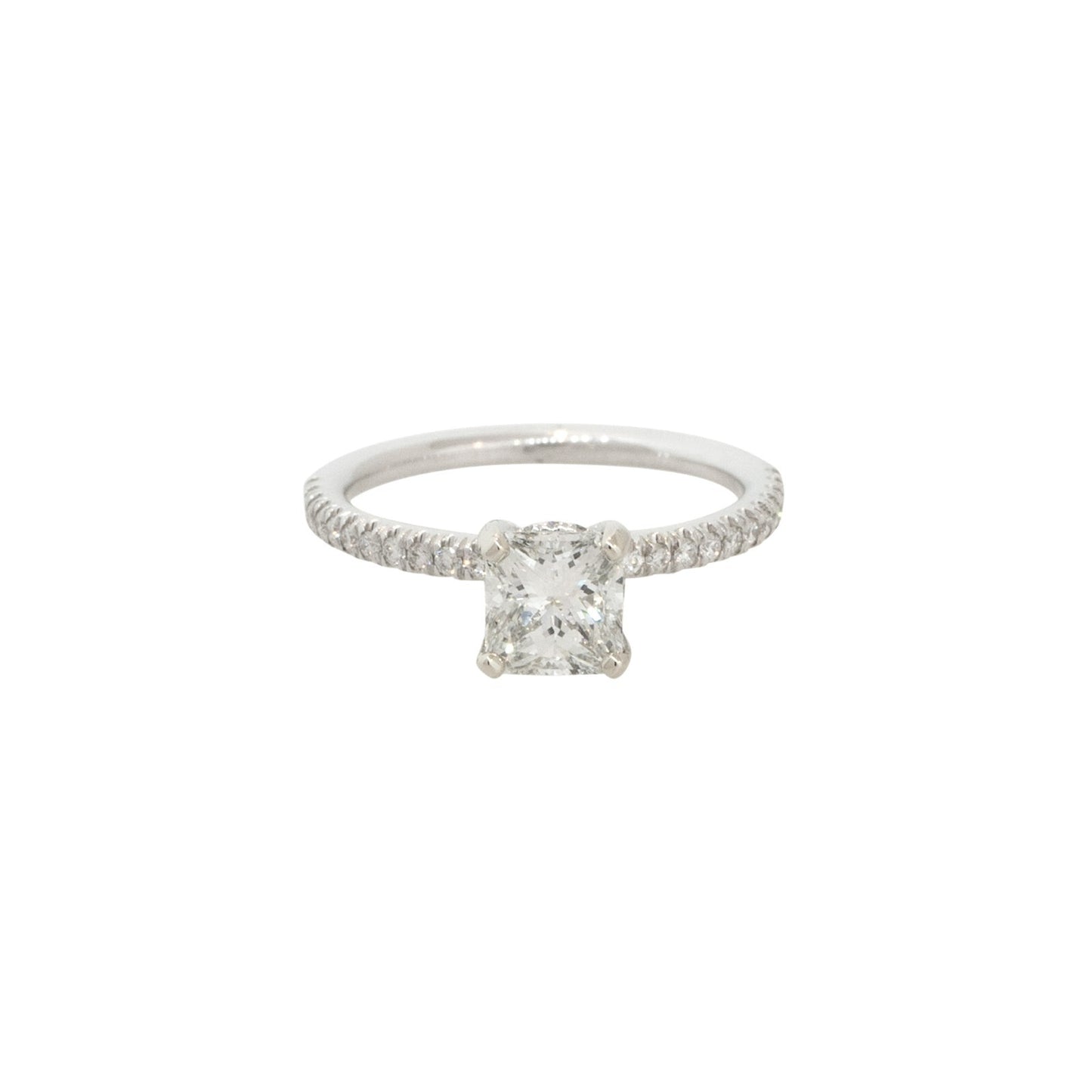 1.32ct Radiant Diamond Engagement Ring — GIA Certified, 14k White Gold