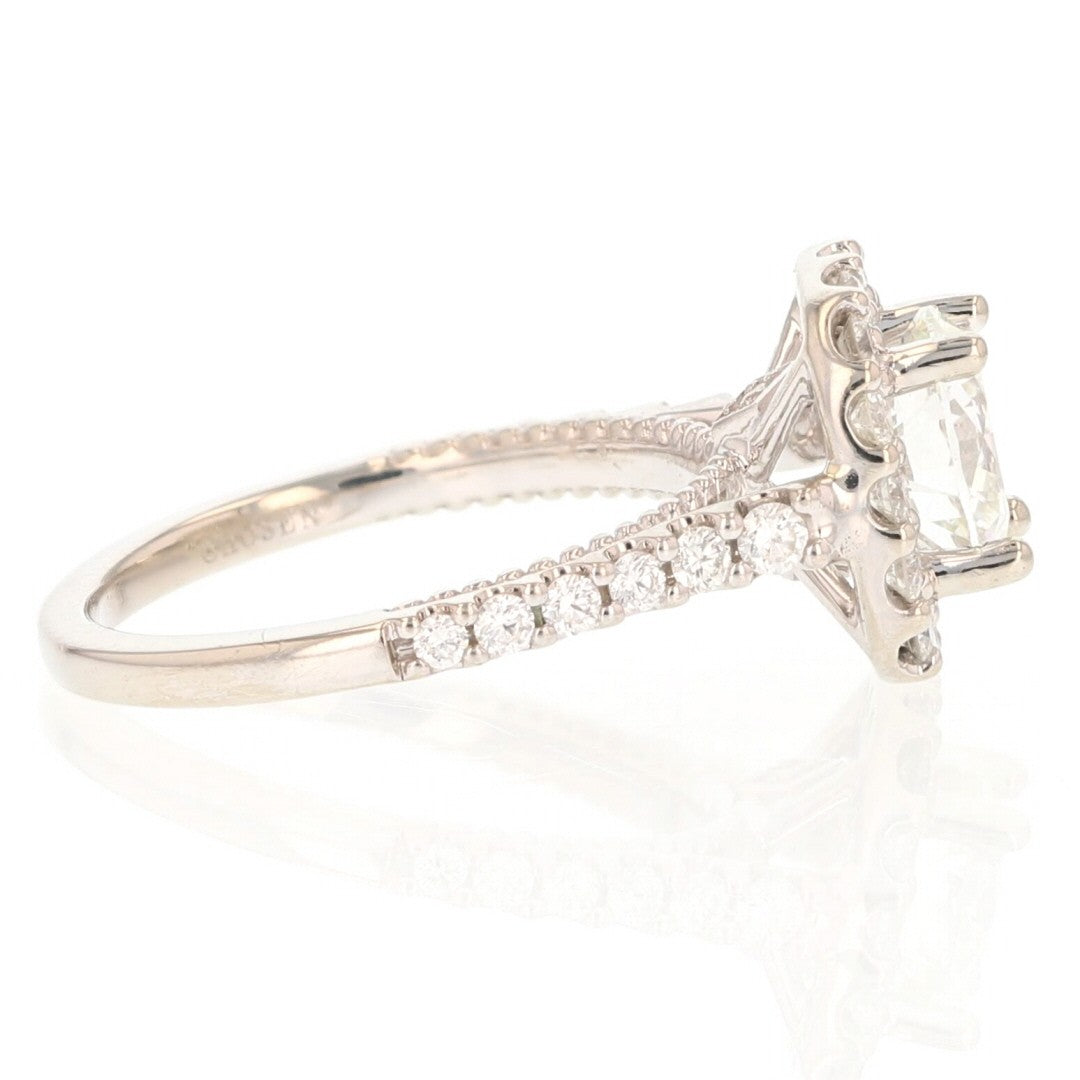 1.69ct Round Brilliant Diamond Engagement Ring — GIA Certified, 18k White Gold