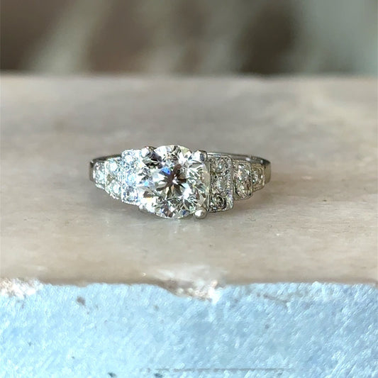 1.60ct Round Brilliant Three-Stone Diamond Ring — GIA Certified, Platinum