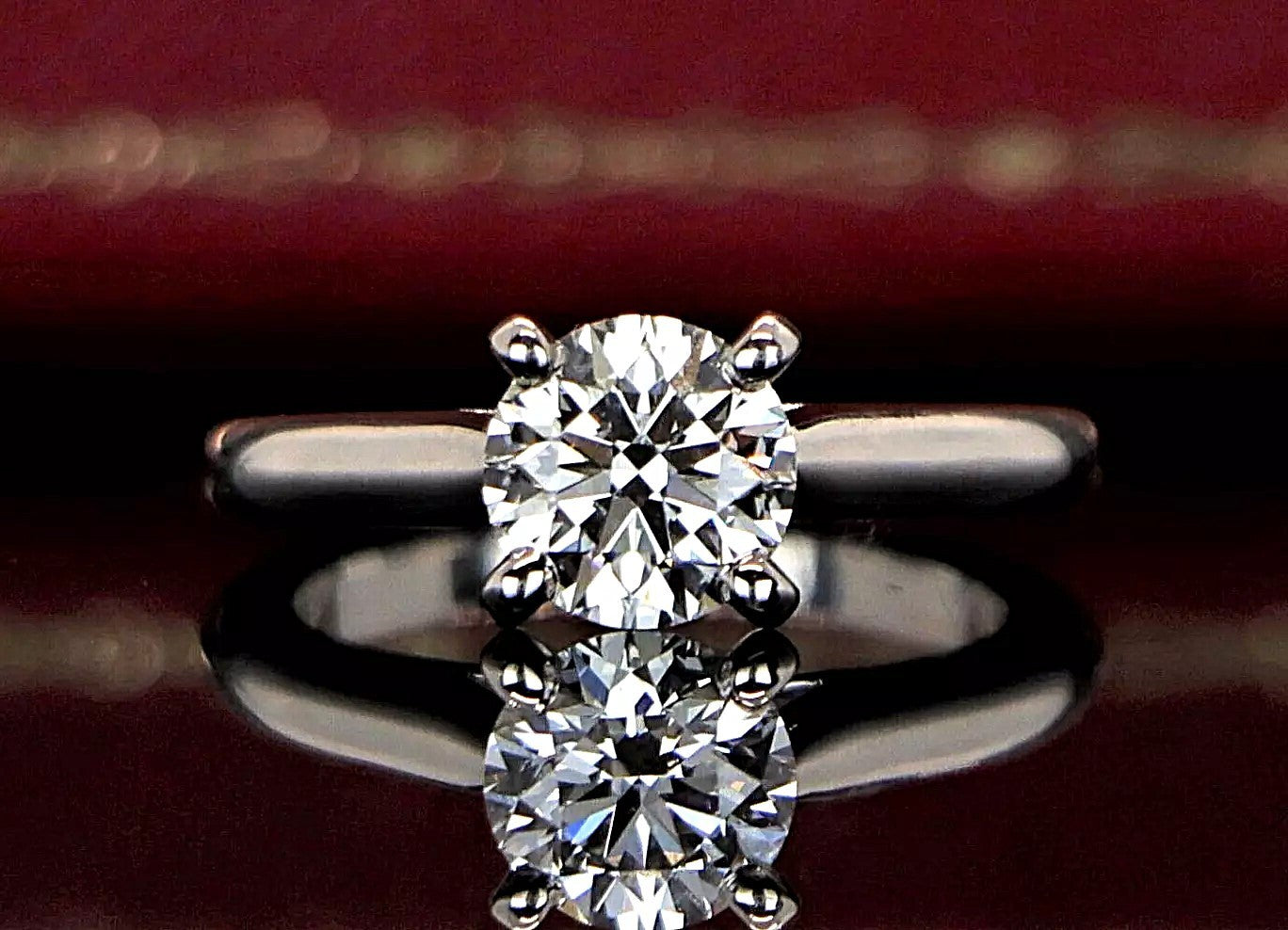 1.06ct Round Brilliant Diamond Solitaire Ring — GIA Certified, Platinum