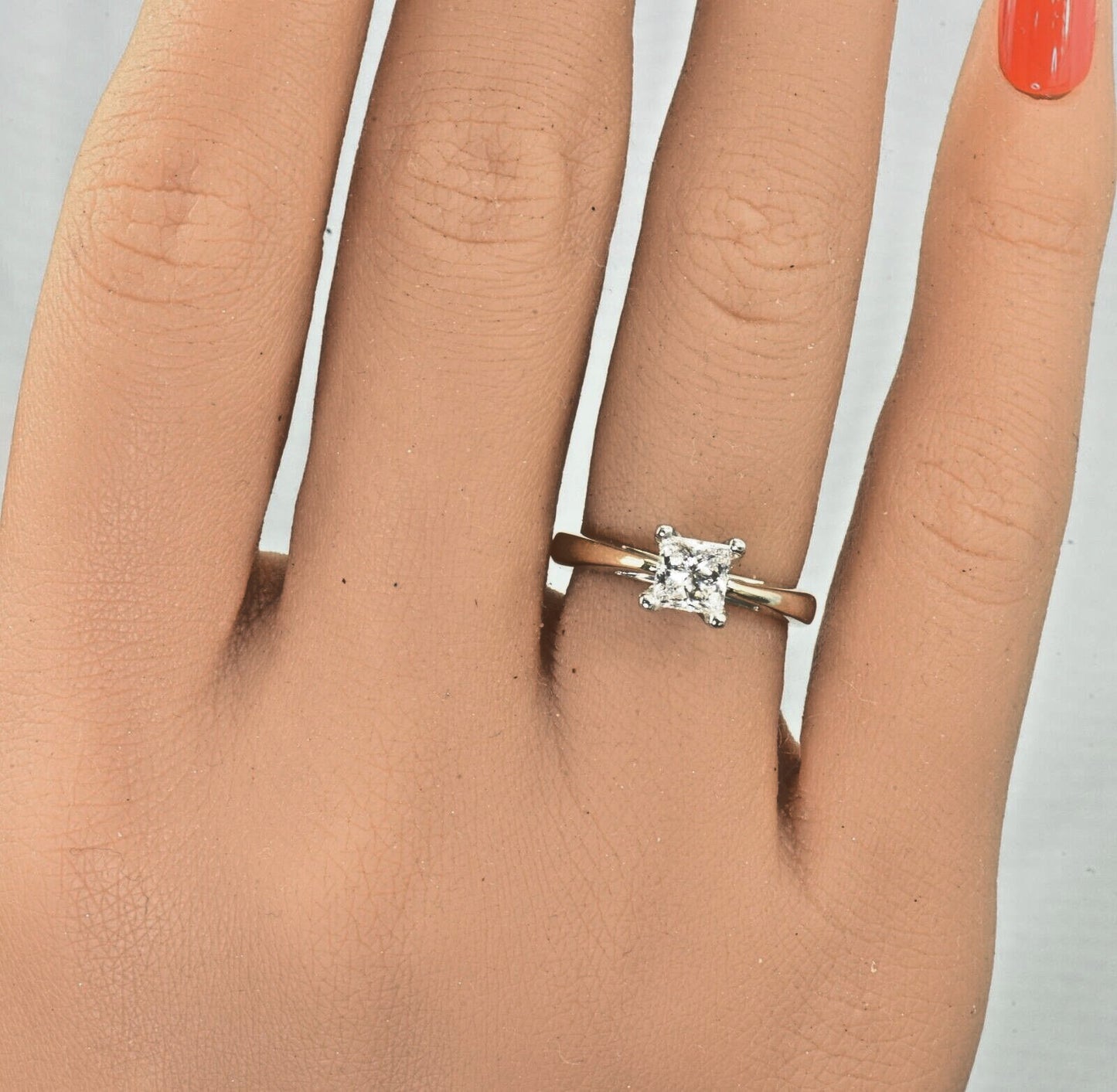0.60ct Round Brilliant Lab Grown Diamond Ring — GIA Certified, 18k Yellow Gold