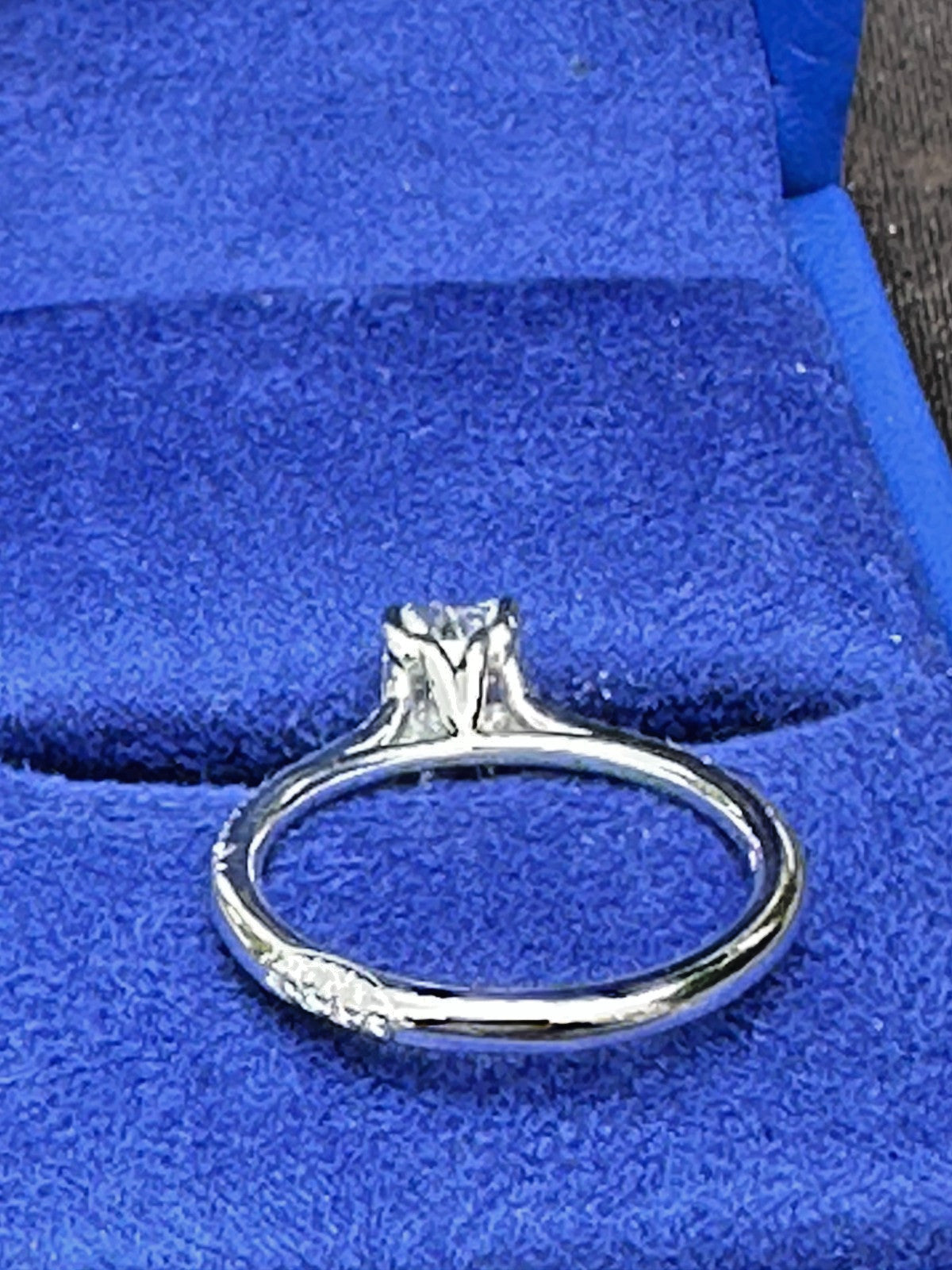 1.01ct Emerald Cut Diamond Engagement Ring — GIA Certified, 18k White Gold