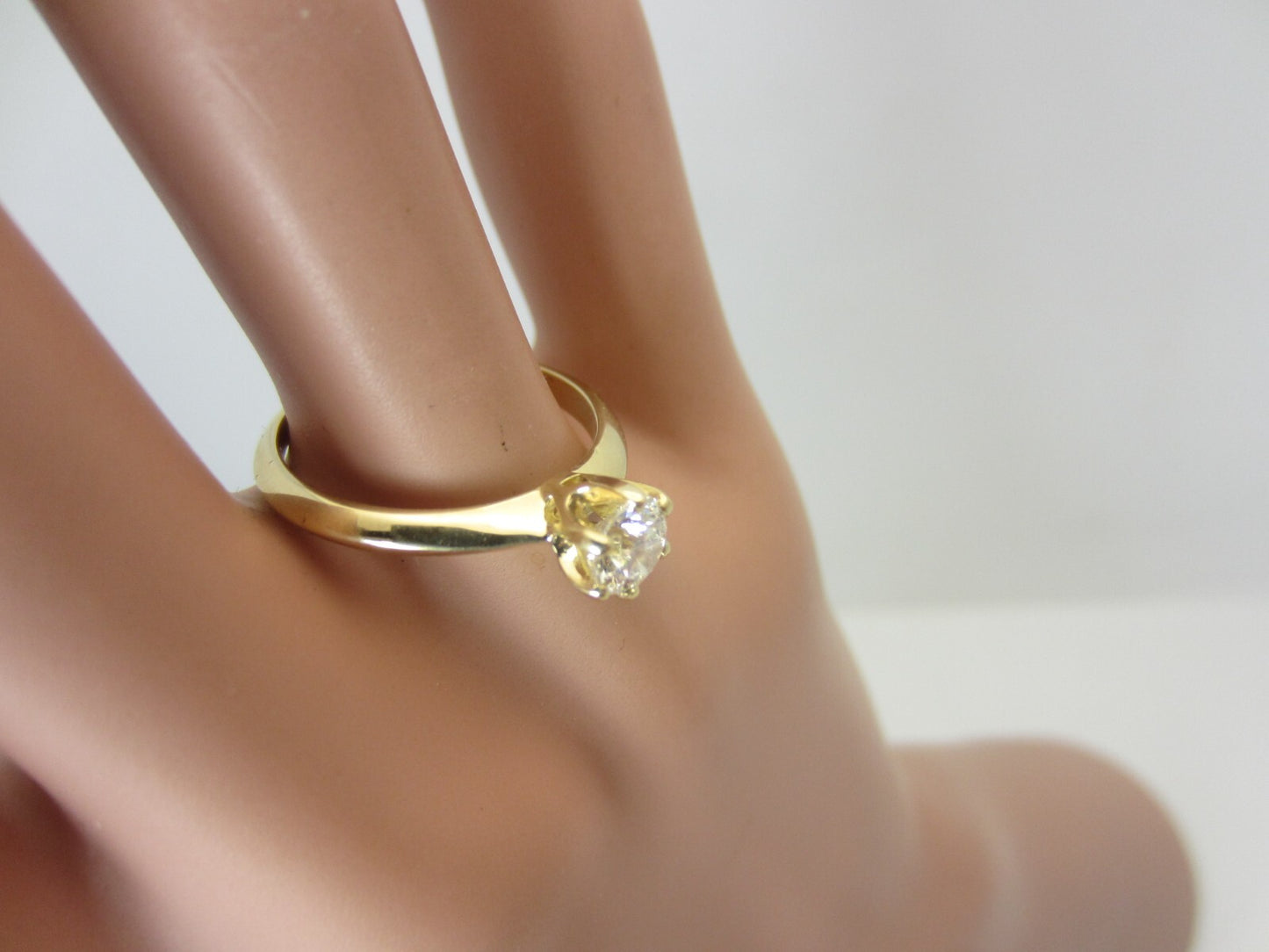 0.55ct Round Brilliant Diamond Engagement Ring — GIA Certified, 14k Yellow Gold