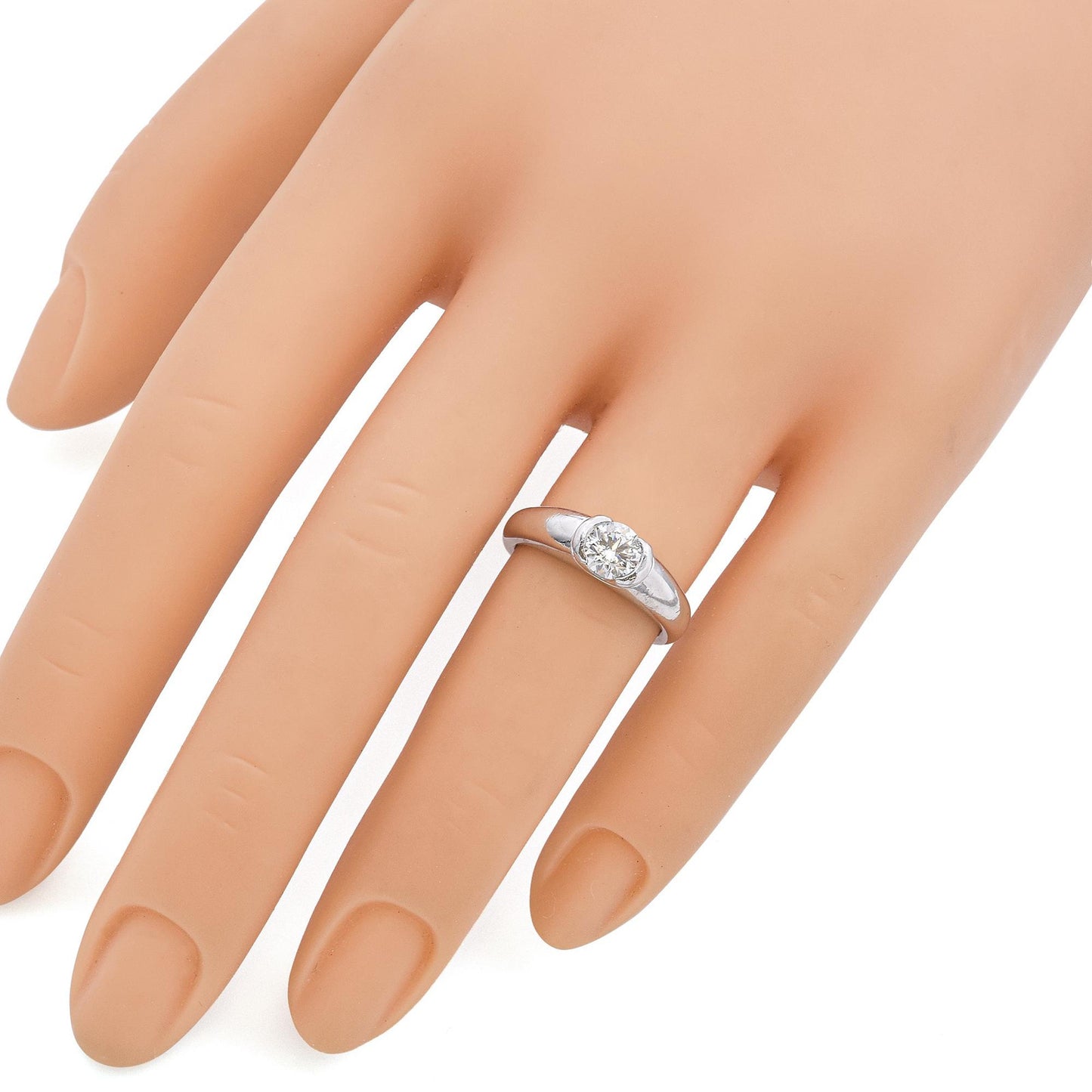 0.72ct Round Brilliant Diamond Engagement Ring — GIA Certified, Platinum