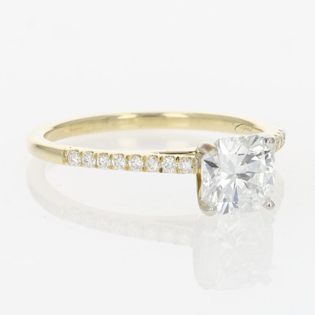 1.12ct Emerald Cut Diamond Engagement Ring — GIA Certified, Platinum