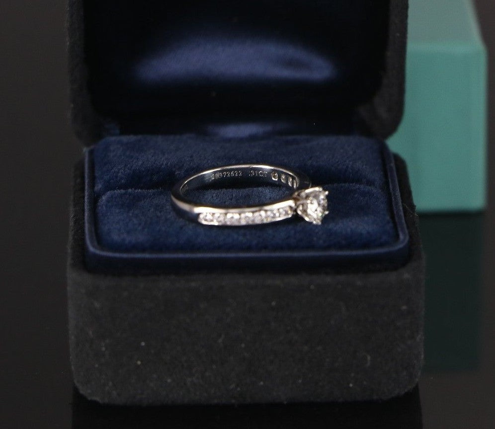 0.31ct Round Brilliant Diamond Engagement Ring — GIA Certified, Platinum