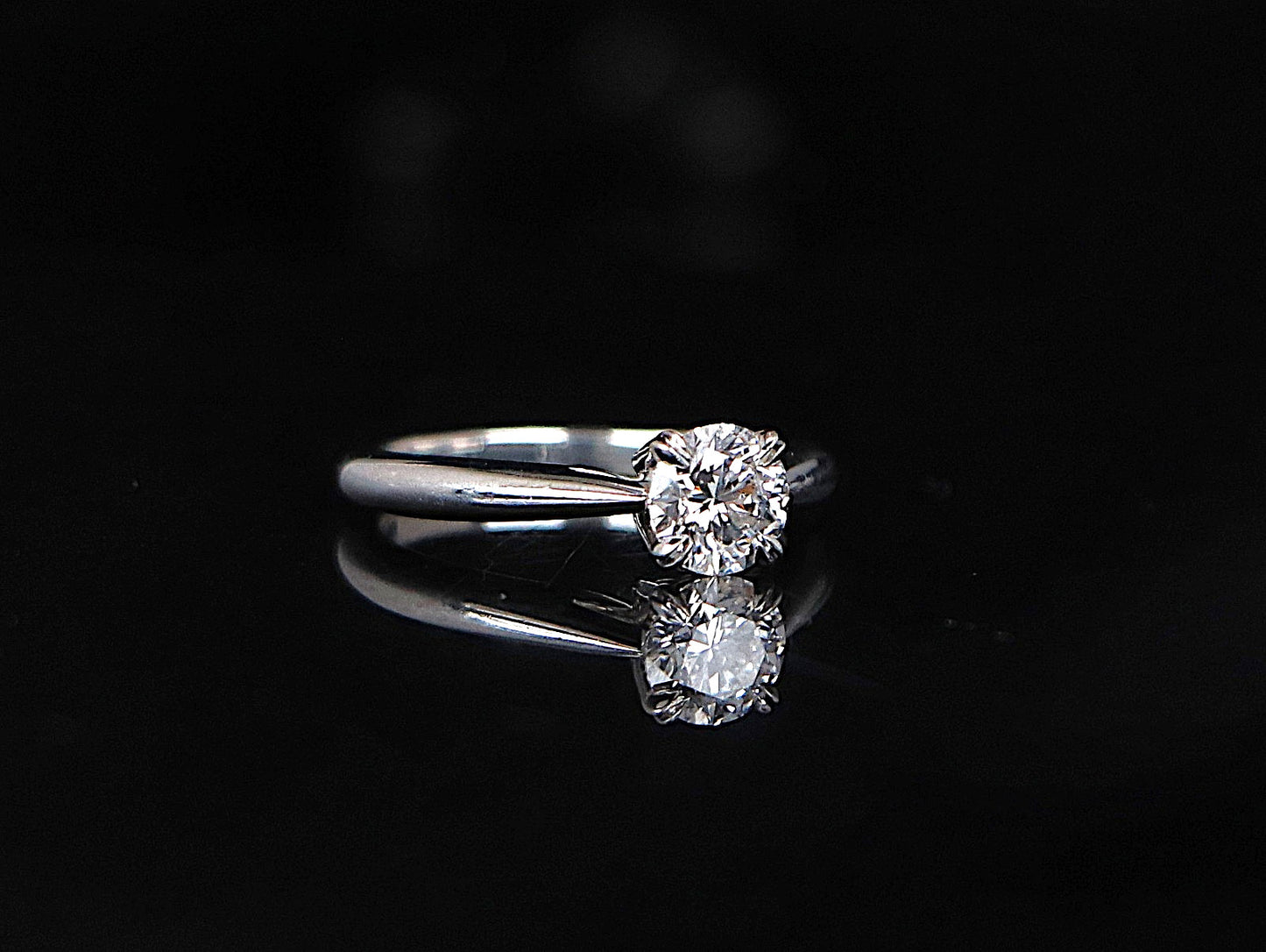 0.55ct Round Brilliant Diamond Solitaire Ring — GIA Certified, Platinum