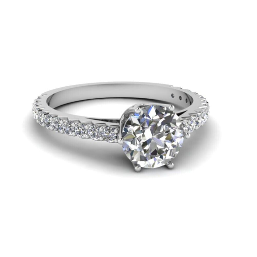 0.83ct Round Brilliant Diamond Art Deco Ring — GIA Certified, Platinum