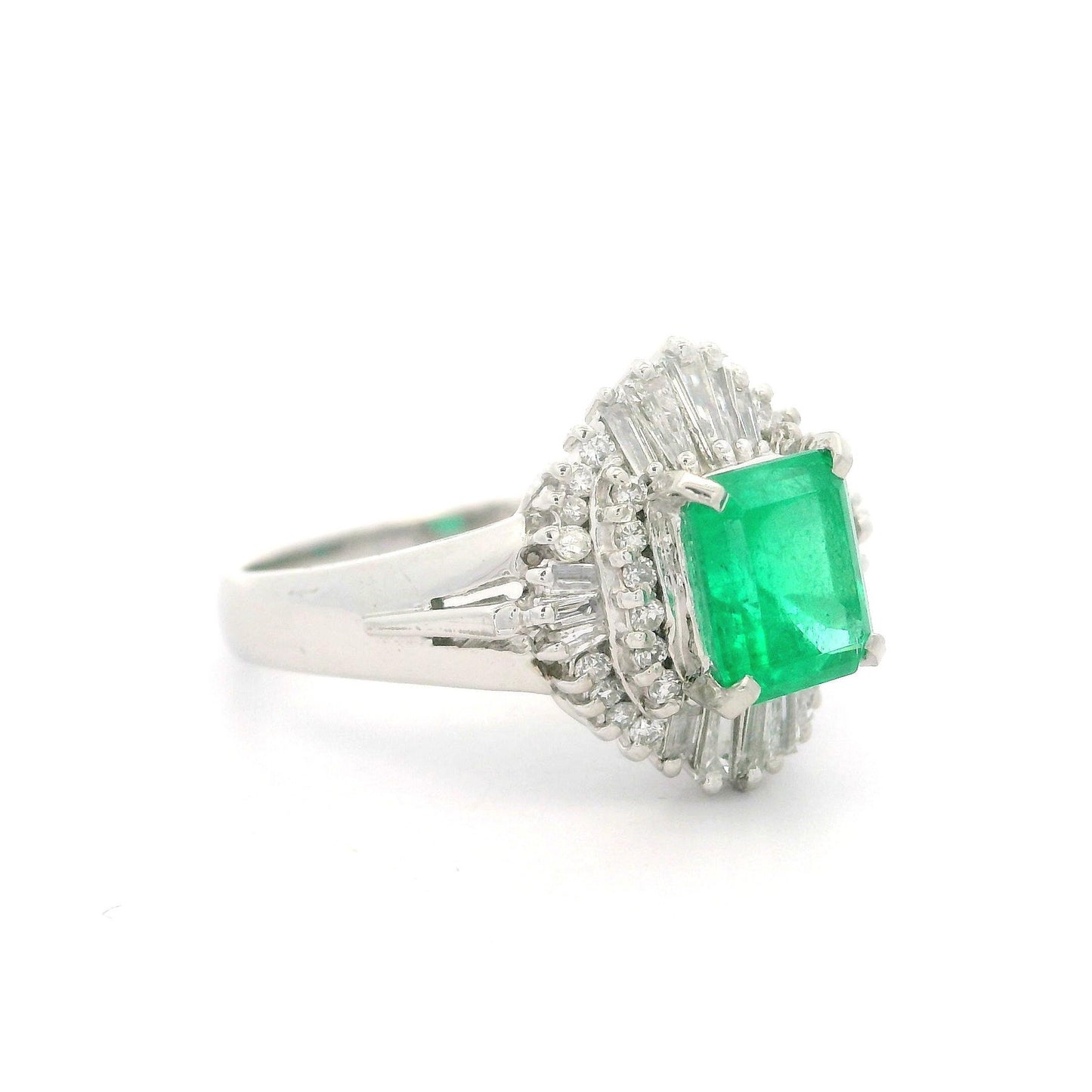 1.14ct Old European Cut Diamond Art Deco Ring — GIA Certified, Platinum
