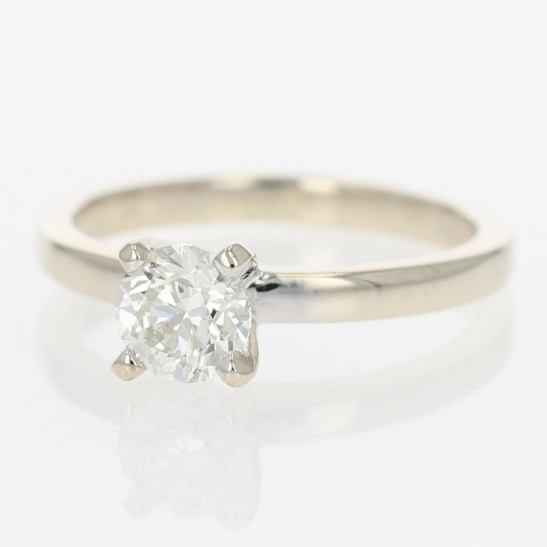 0.72ct Round Brilliant Diamond Engagement Ring — GIA Certified, Platinum