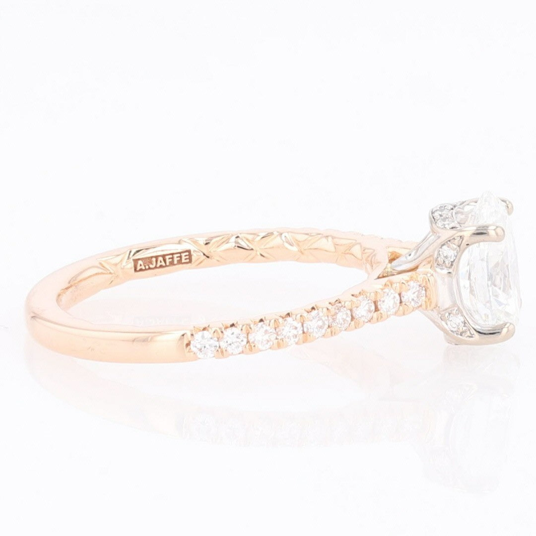 1.51ct Oval Diamond Engagement Ring — GIA Certified, 14k White Gold