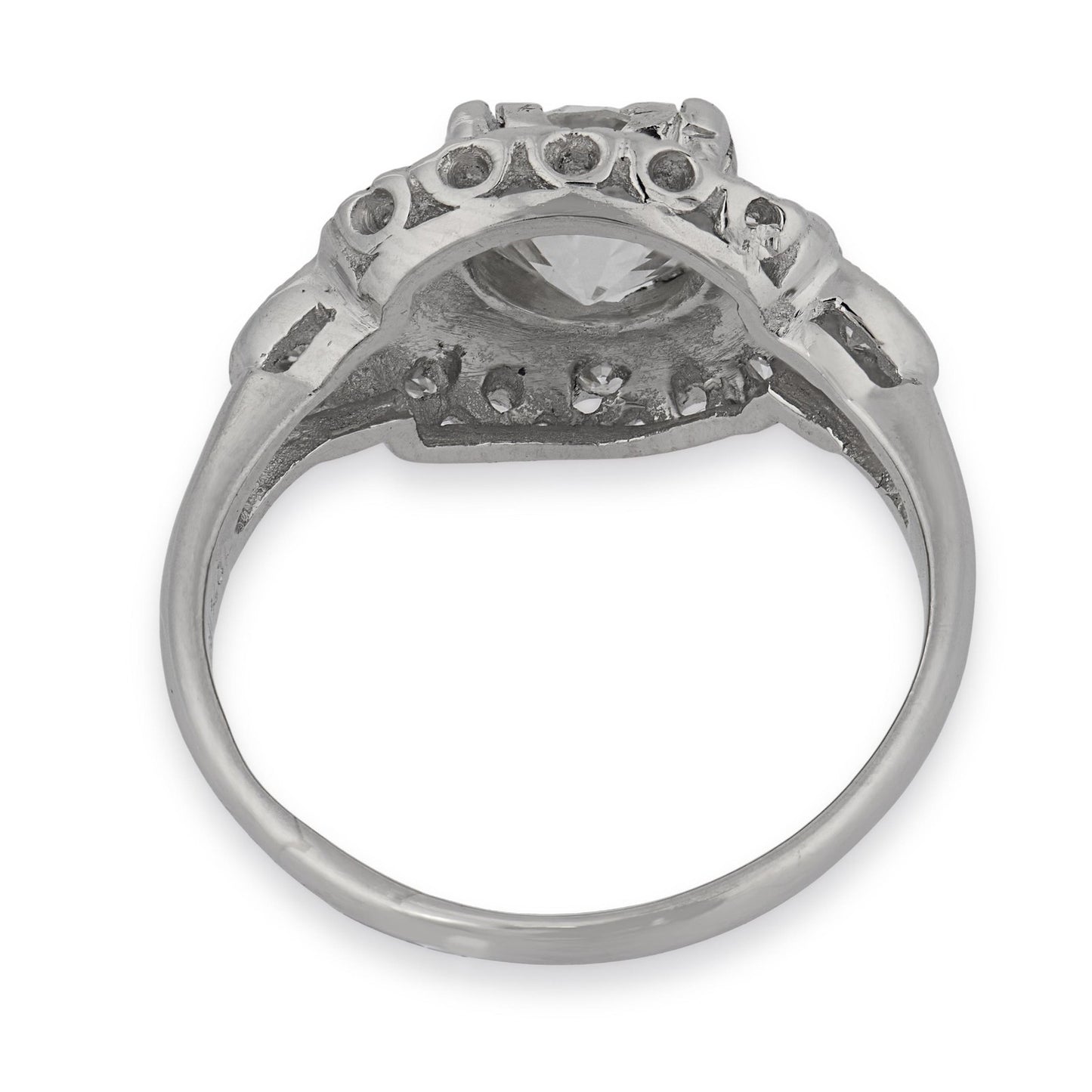1.15ct Old European Cut Diamond Art Deco Ring — GIA Certified, Platinum