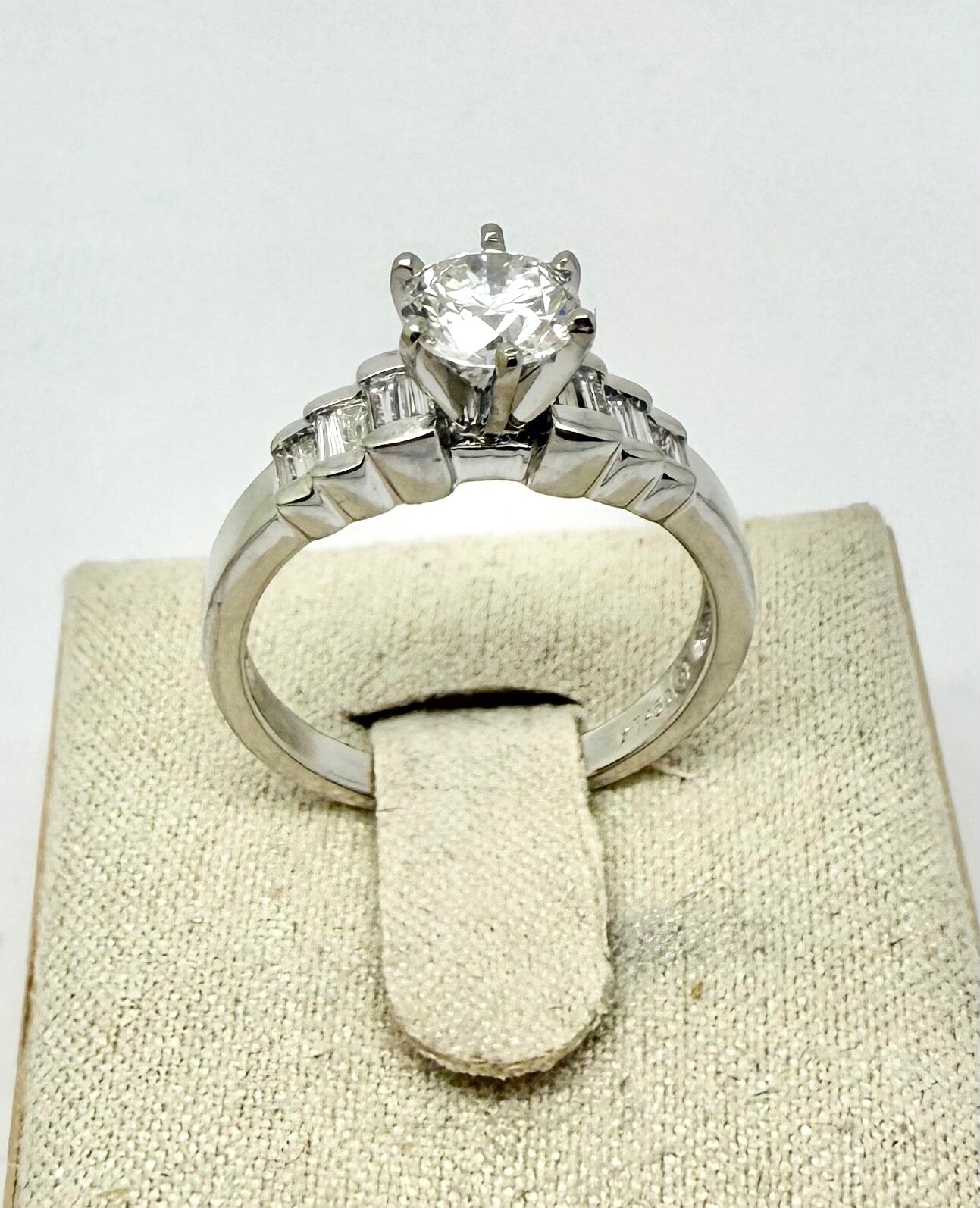 0.78ct Round Brilliant Diamond Engagement Ring — GIA Certified, Platinum