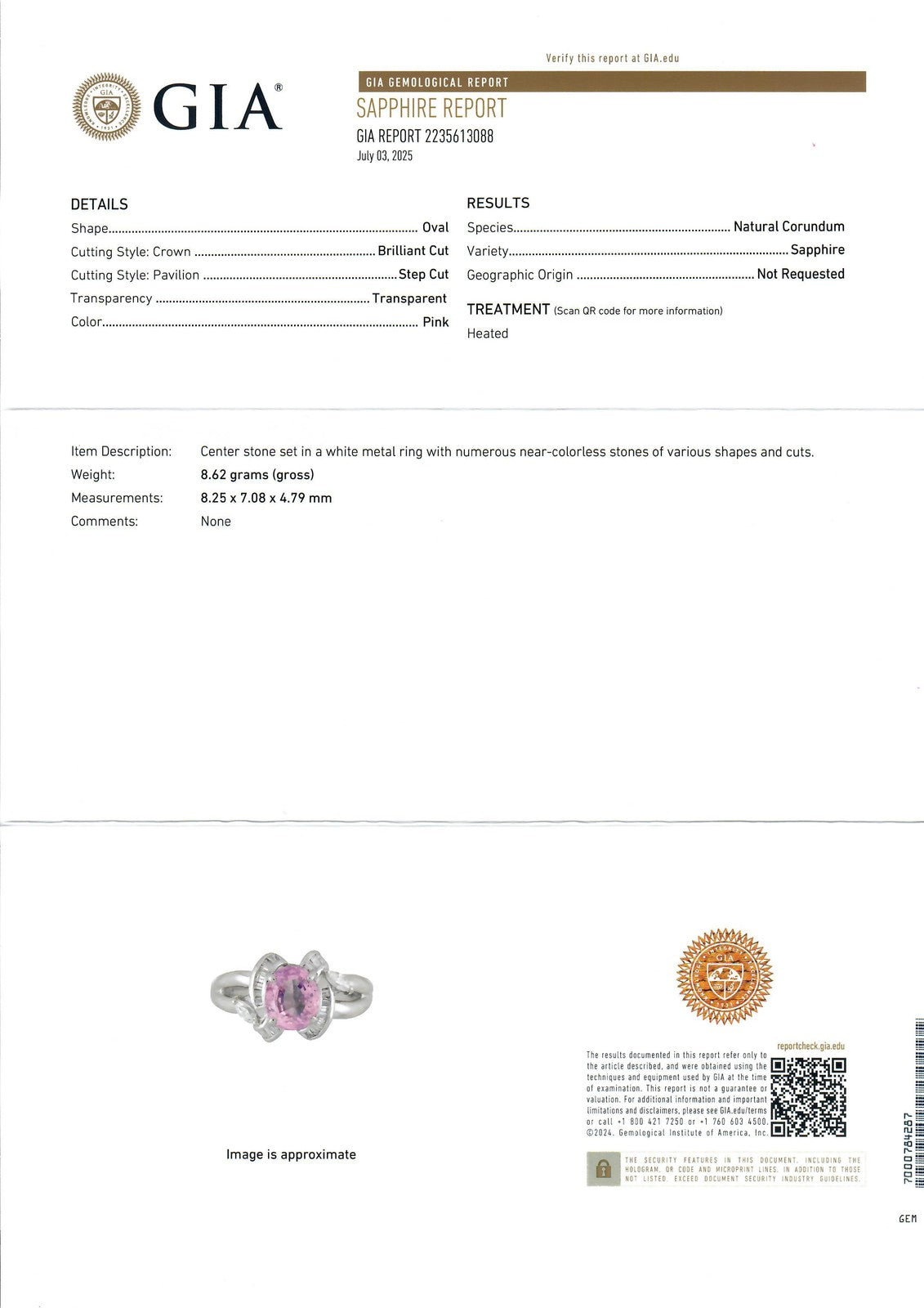 2.01ct Oval Ruby & Diamond Ring — GIA Certified, Platinum