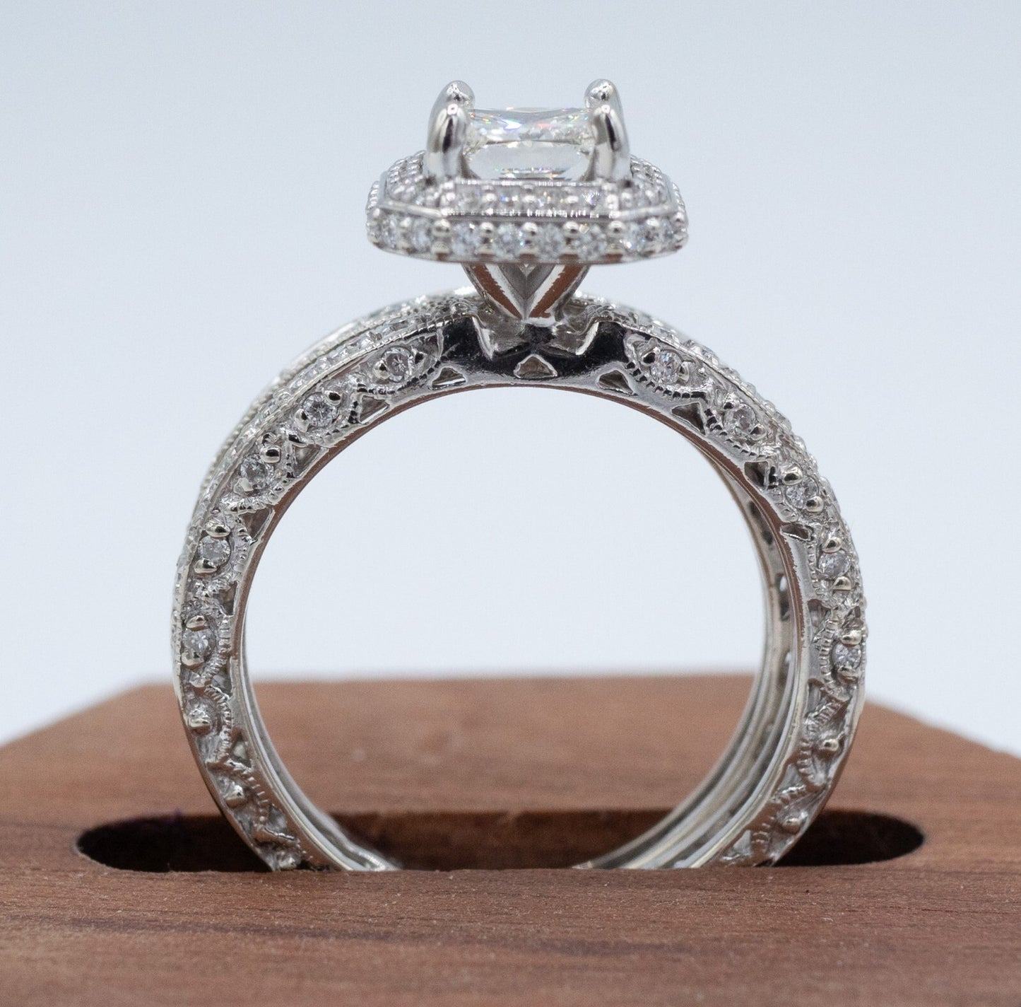 1.30ct Princess Cut Diamond Engagement Ring — GIA Certified, 18k White Gold