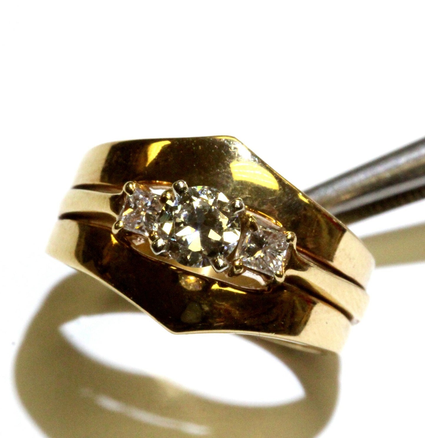 0.60ct Round Brilliant Lab Grown Diamond Ring — GIA Certified, 18k Yellow Gold