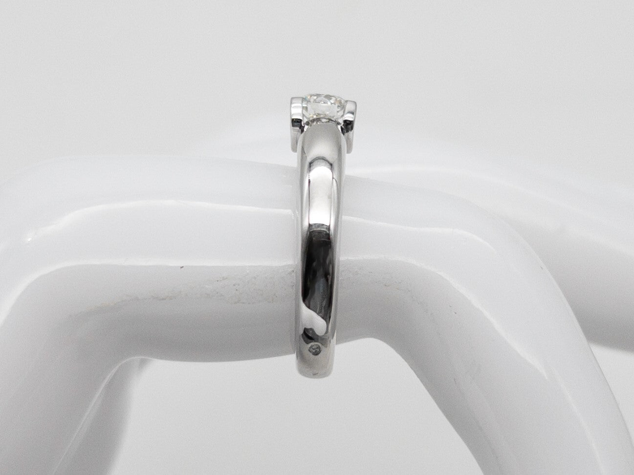 0.50ct Round Brilliant Diamond Cartier Ring — GIA Certified, 18k White Gold