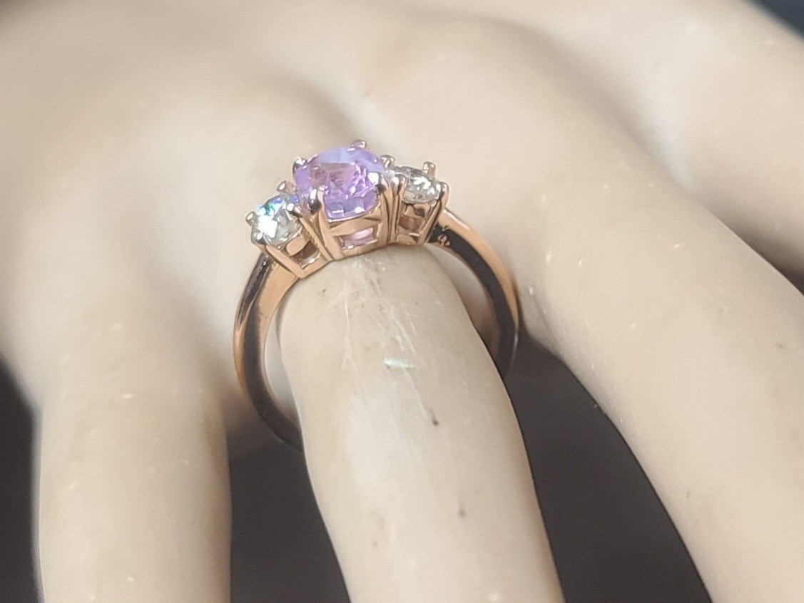 2.02ct Oval Pink Sapphire & 1.00ct Diamond Ring — GIA Certified, Platinum