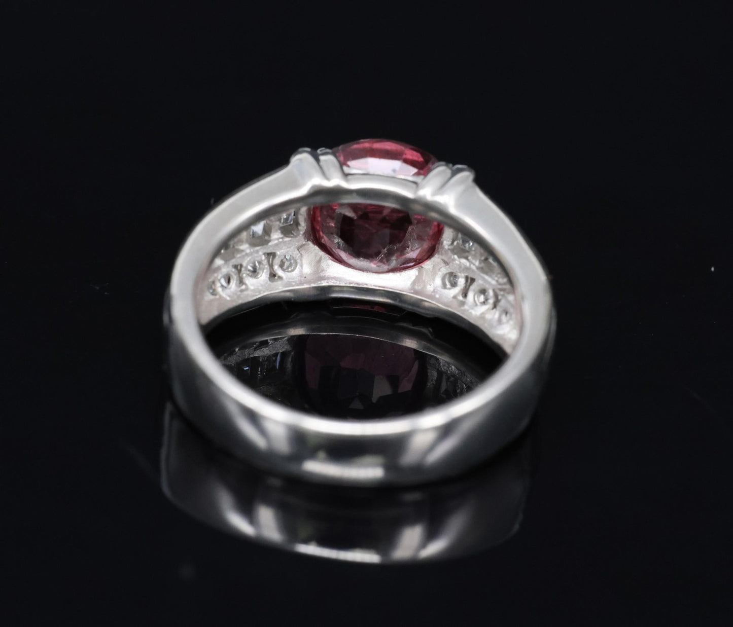 3.04ct Cushion Cut Ruby & Diamond Ring — GIA Certified, Platinum