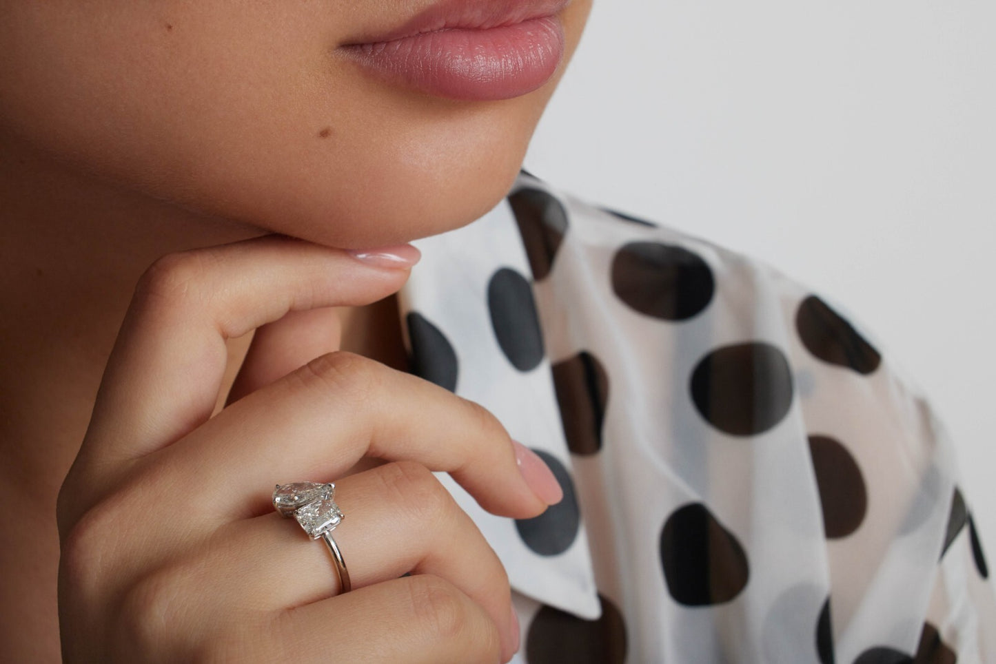 2.19ct Pear & Radiant Diamond Two-Stone Ring — GIA Certified, Platinum