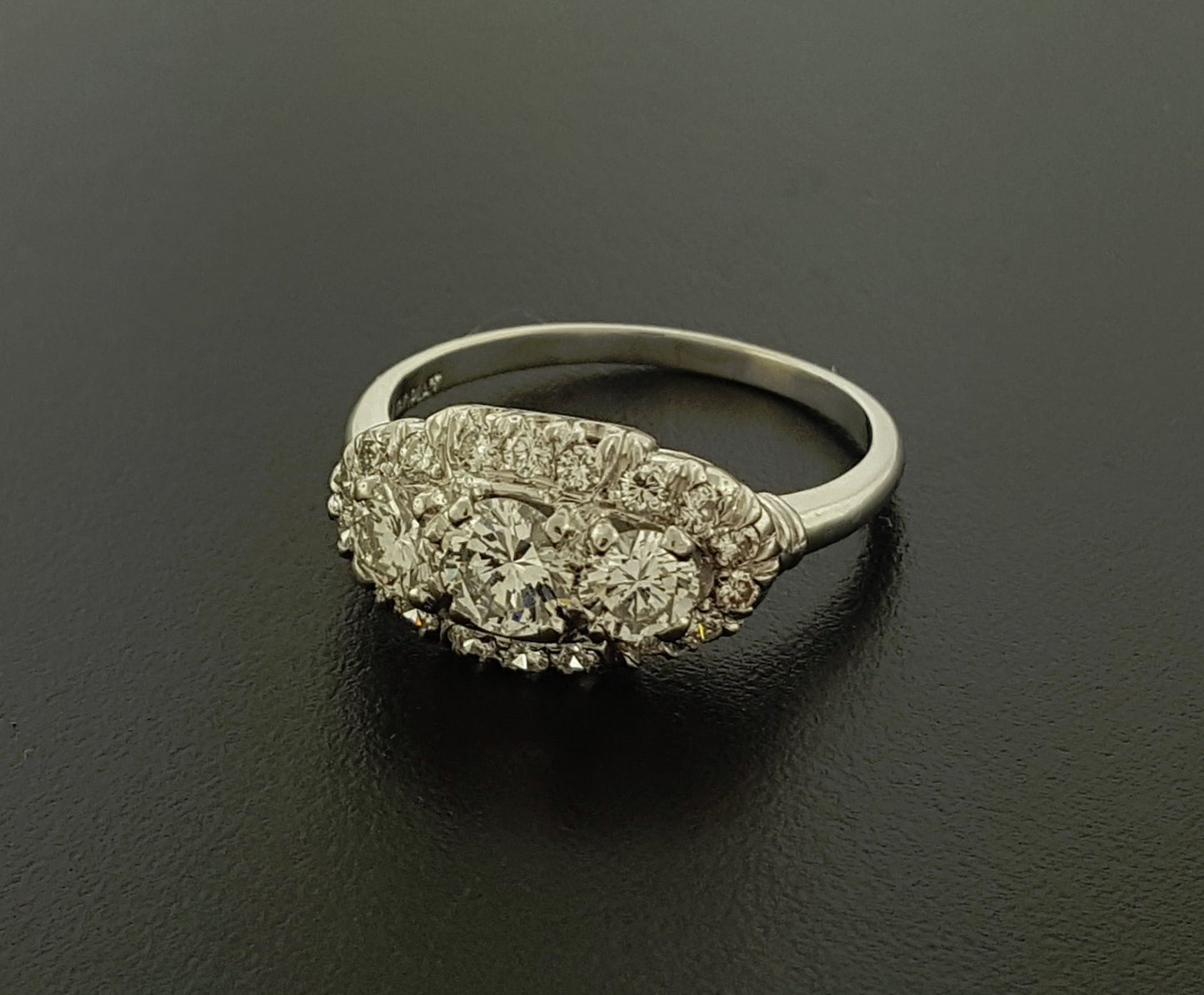 1.75ct Old Mine Cut Diamond Art Deco Ring — GIA Certified, Platinum