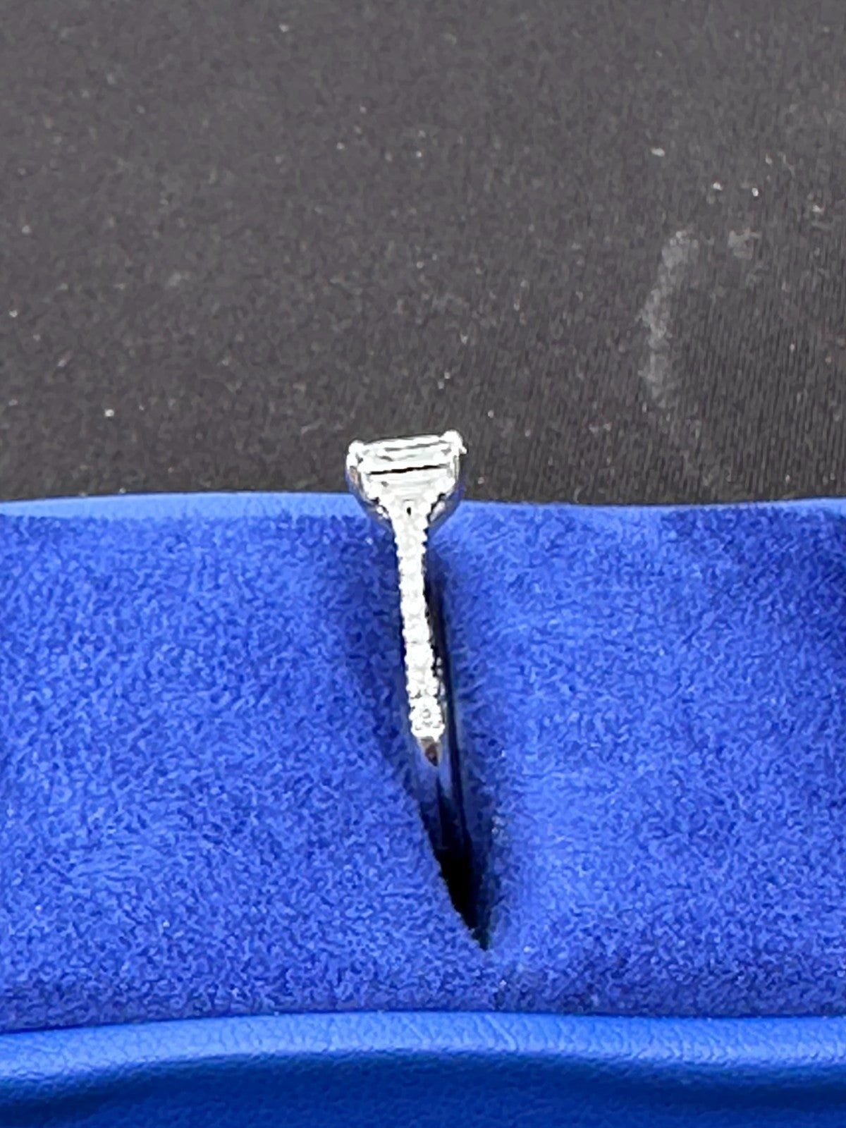 1.01ct Emerald Cut Diamond Engagement Ring — GIA Certified, 18k White Gold