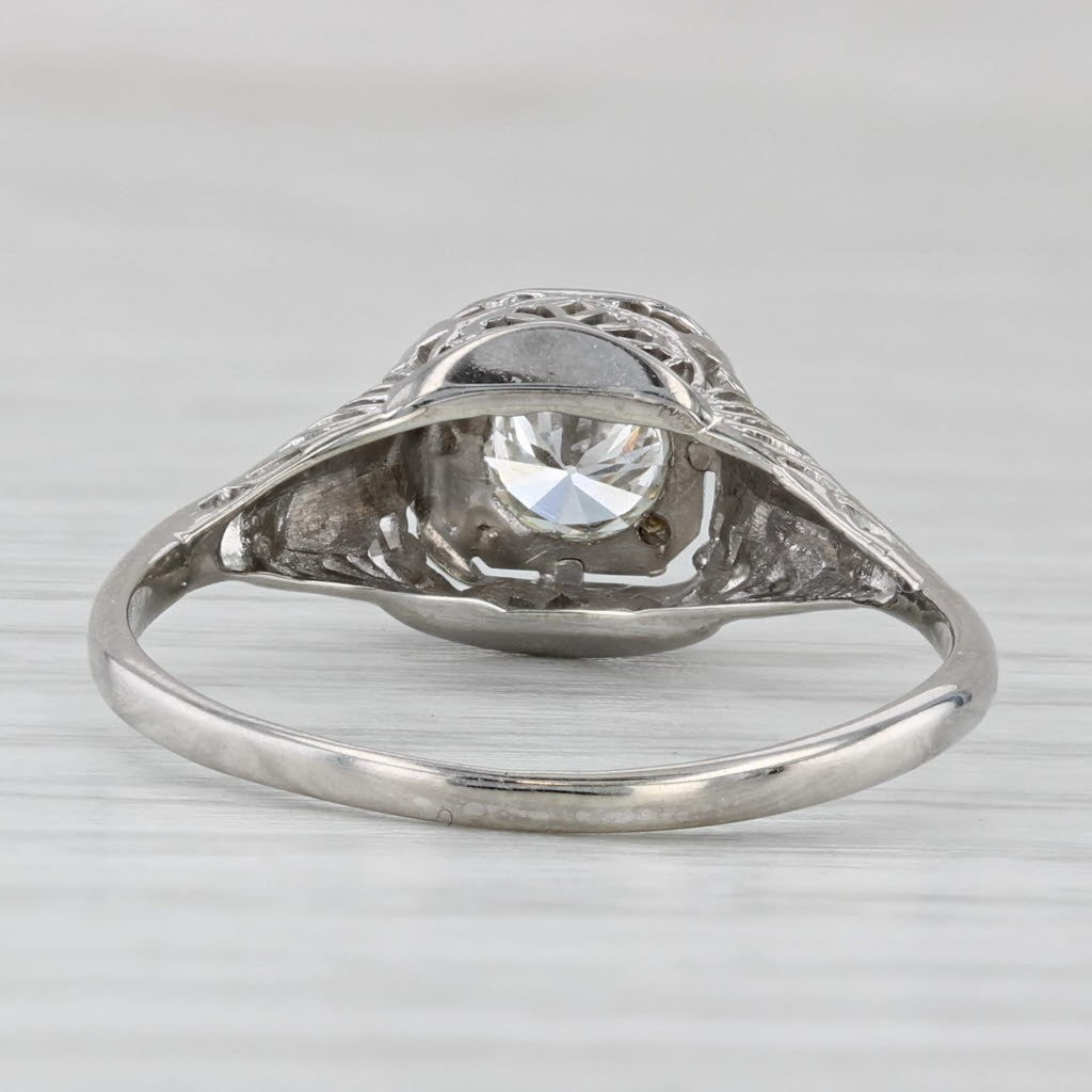 0.46ct Round Brilliant Diamond Solitaire Ring — GIA Certified, Platinum