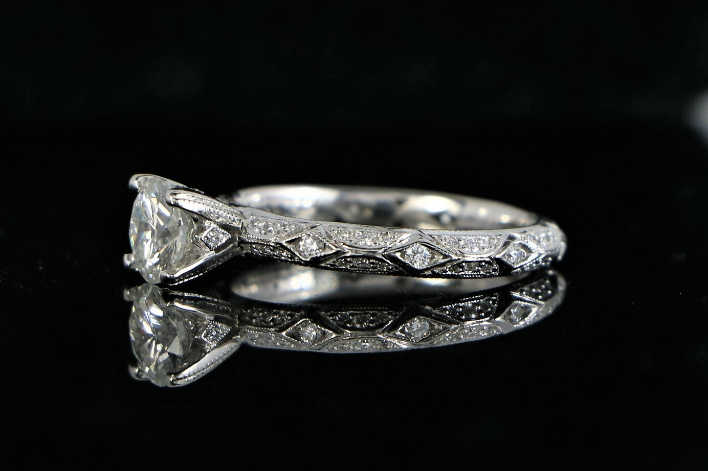 0.82ct Round Brilliant Diamond Eternity Ring — GIA Certified, Platinum