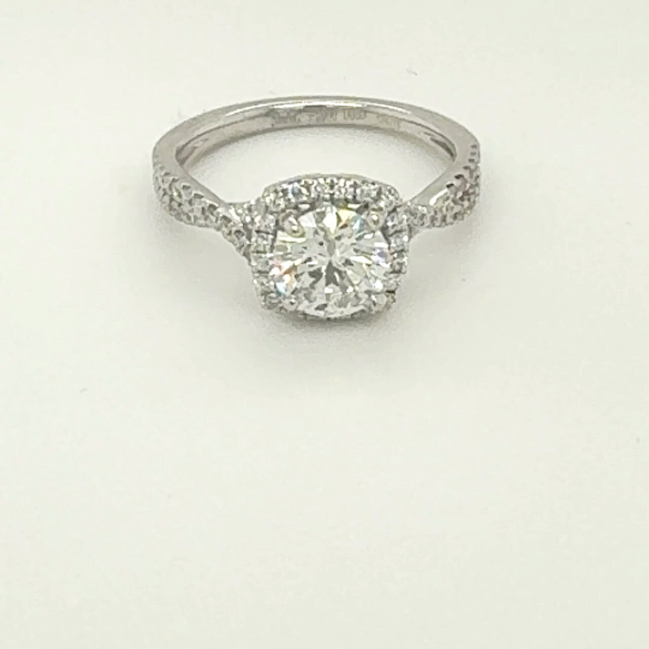 1.08ct Round Brilliant Diamond Engagement Ring — GIA Certified, Platinum