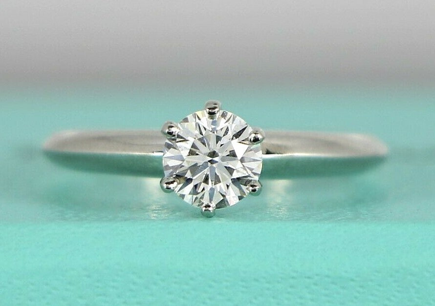 0.61ct Round Brilliant Diamond Solitaire Ring — GIA Certified, Platinum
