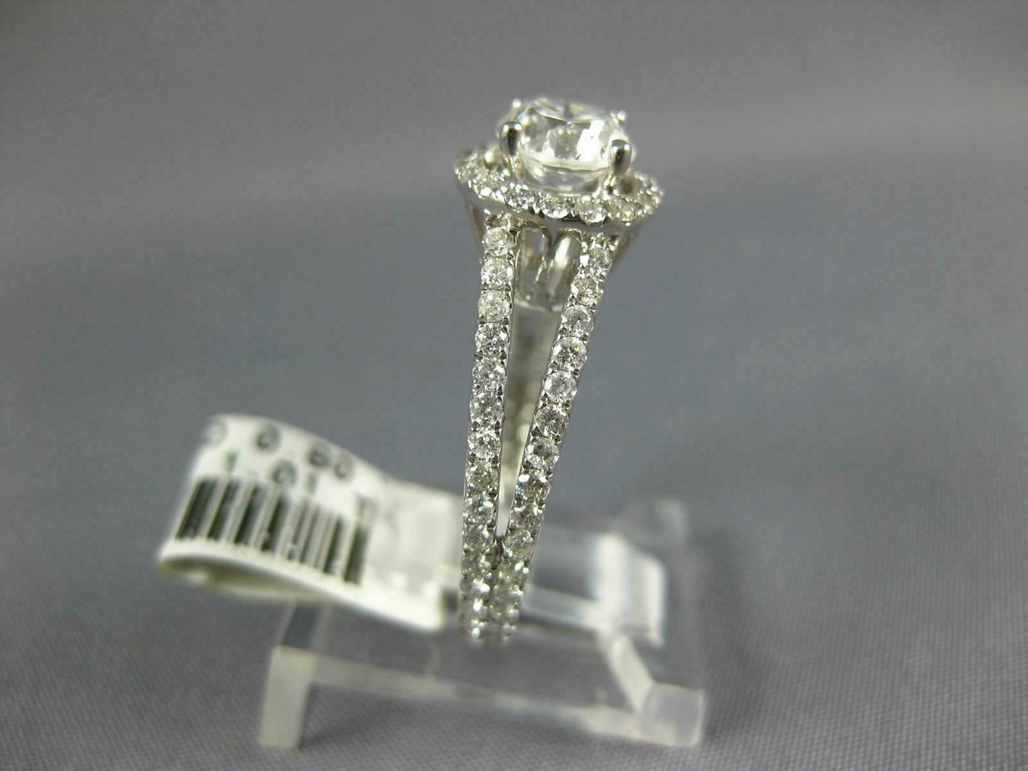 1.81ct Round Brilliant Halo Engagement Ring — GIA Certified, 14k White Gold