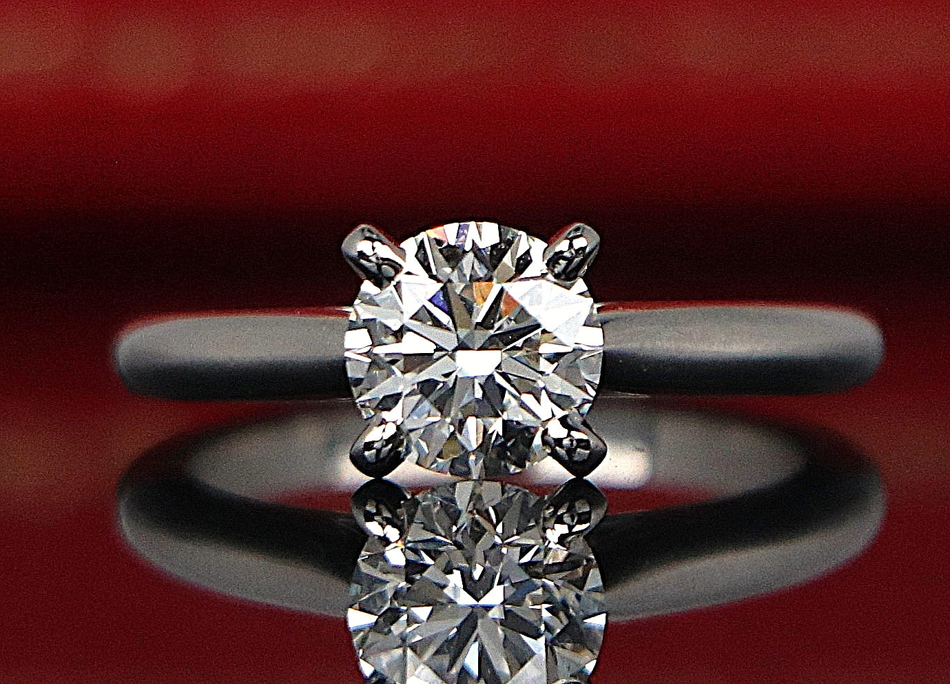 1.09ct Round Brilliant Diamond Solitaire Ring — GIA Certified, Platinum