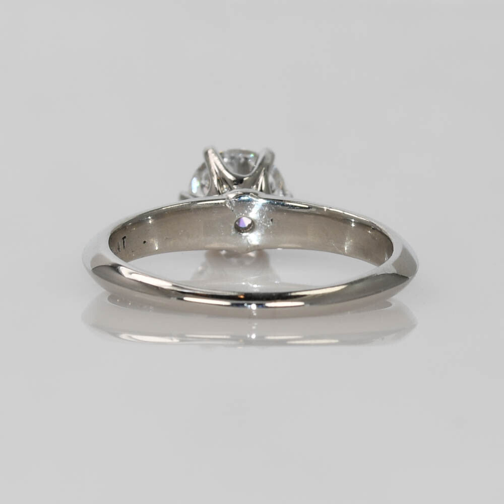 0.77ct Round Brilliant Diamond Solitaire Ring — GIA Certified, Platinum