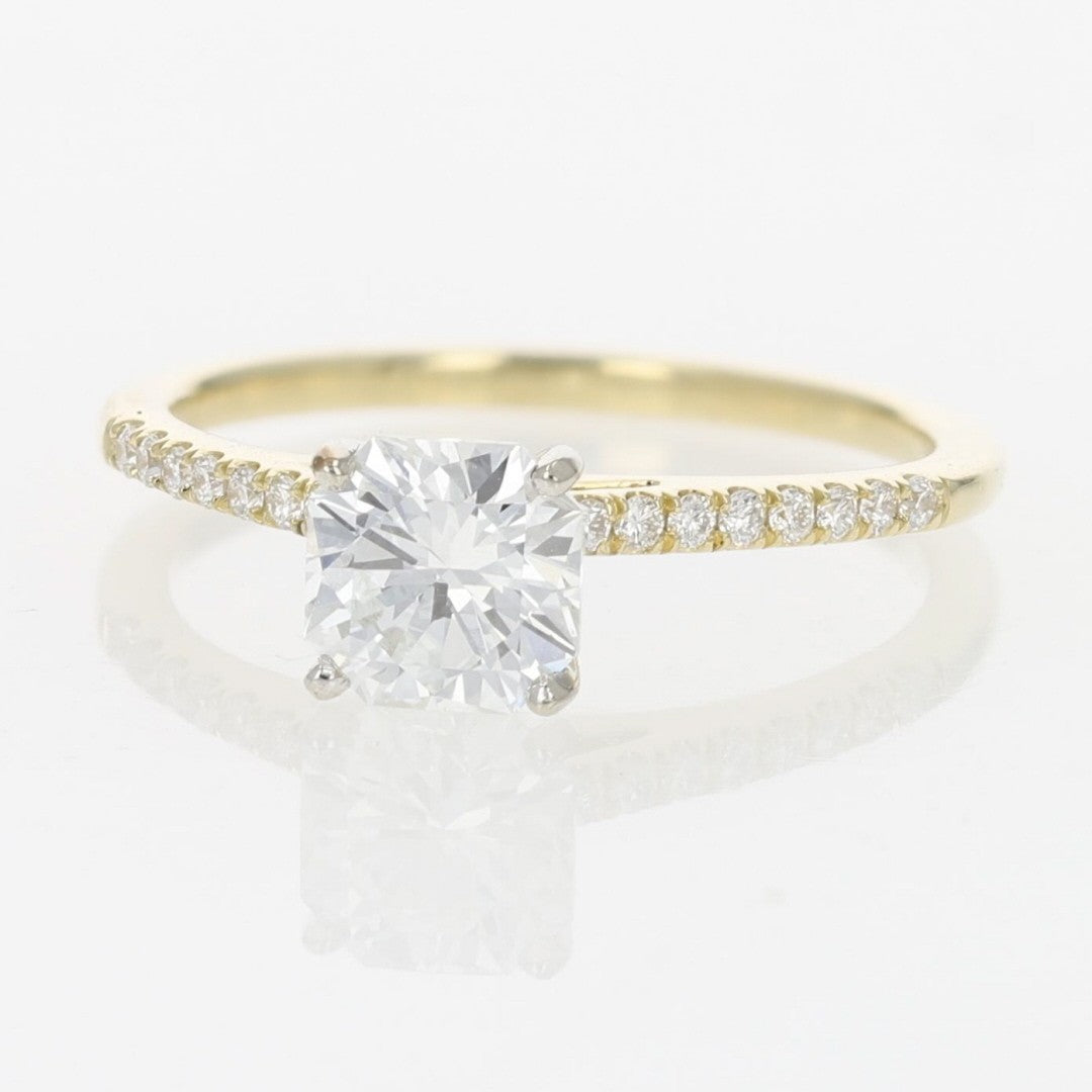 1.12ct Emerald Cut Diamond Engagement Ring — GIA Certified, Platinum