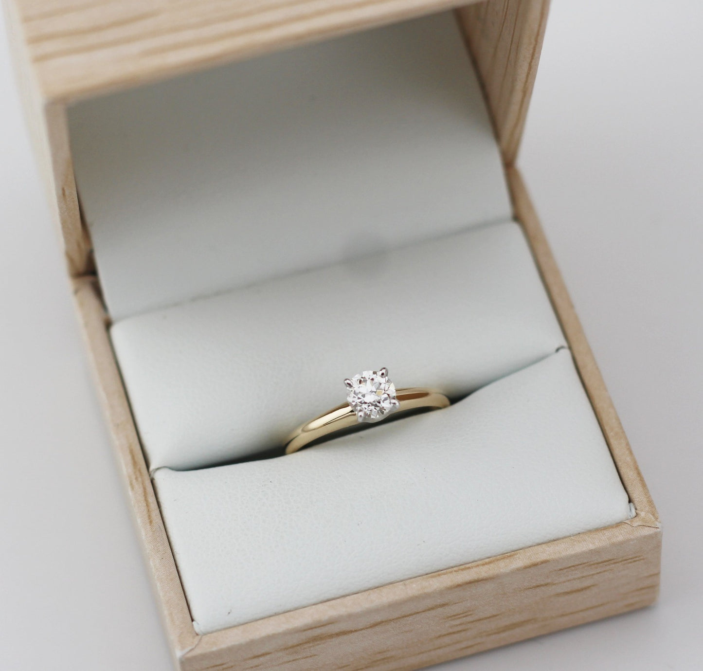 0.53ct Old European Cut Art Deco Diamond Ring — GIA Certified, Platinum
